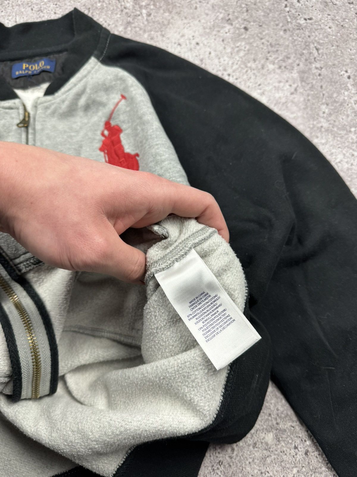 Polo Ralph Lauren Vintage Polo Ralph Lauren Big Pony Full Zip Bomber Sweater Size US S / EU 44-46 / 1 - 4 Thumbnail