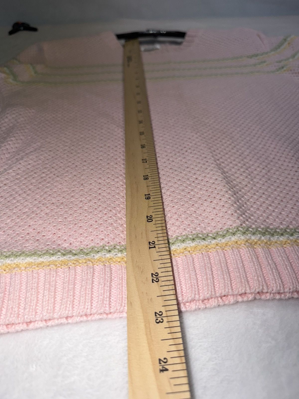 Other Vintage Christopher & Banks Pastel Pink Striped Sweater Size M / US 6-8 / IT 42-44 - 7 Thumbnail