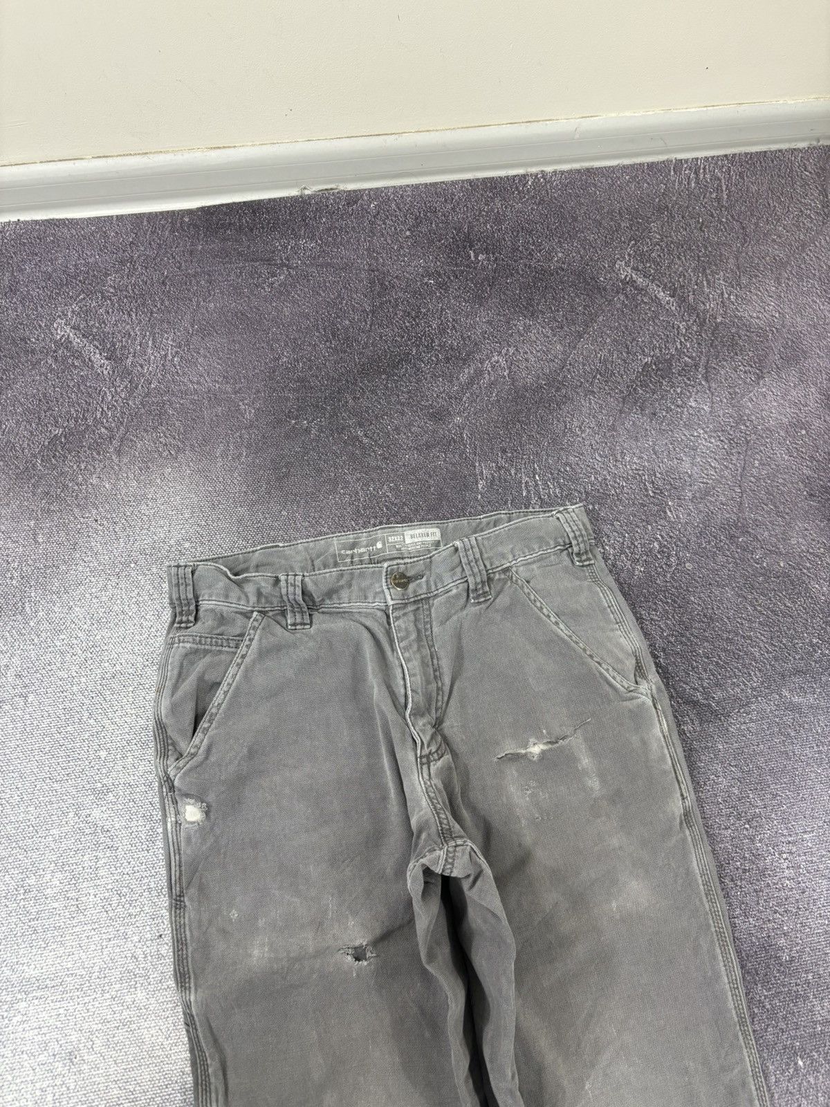 Carhartt Vintage Carhartt USA Relaxed Fit Gray Canvas Work Pants Size US 32 / EU 48 - 11 Thumbnail