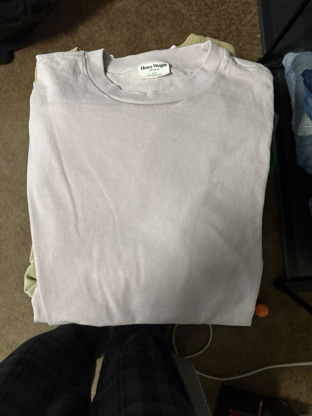 Cotton On Cotton On White Heavyweight cotton t-shirt Pink Size US S / EU 44-46 / 1 - 2 Thumbnail