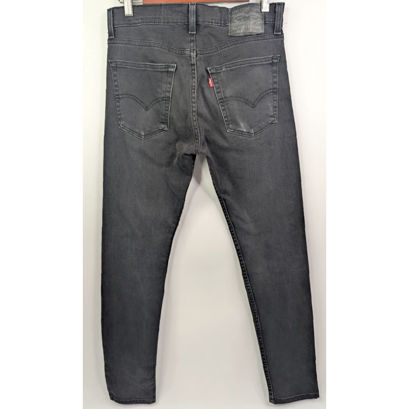 Levi's Levi’s Levi's 512 Jeans Mens Size 30x32 Black Slim Fit Taper Leg Denim Pants Jeans Size US 30 / EU 46 - 4 Thumbnail