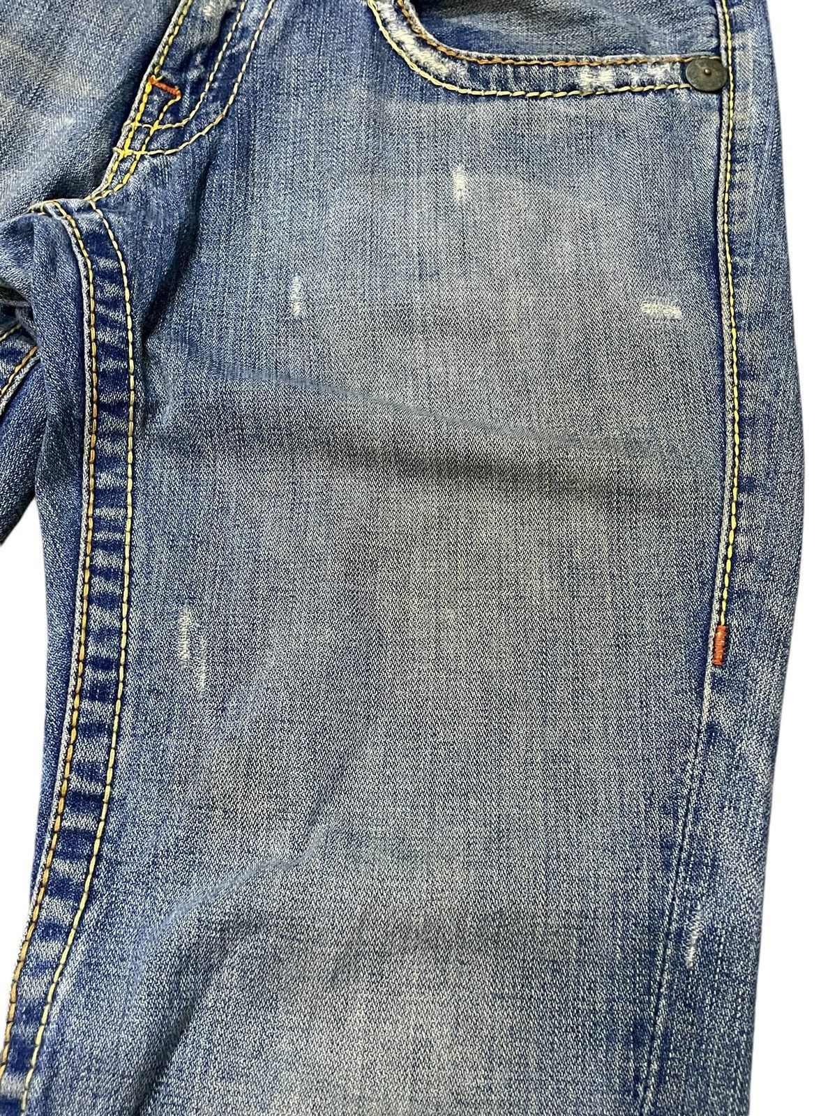 Hysteric Glamour × True Religion True Religion Rainbow Joey Heavy Stitched Distressed Jeans Size US 32 / EU 48 - 9 Thumbnail