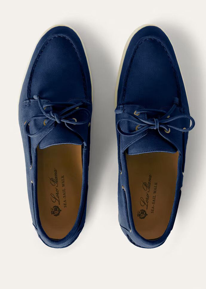 Loro Piana o1srvl11e0825 Sea-Sail Walk Loafers in Navy Blue Size US 8 / EU 41 - 5 Thumbnail