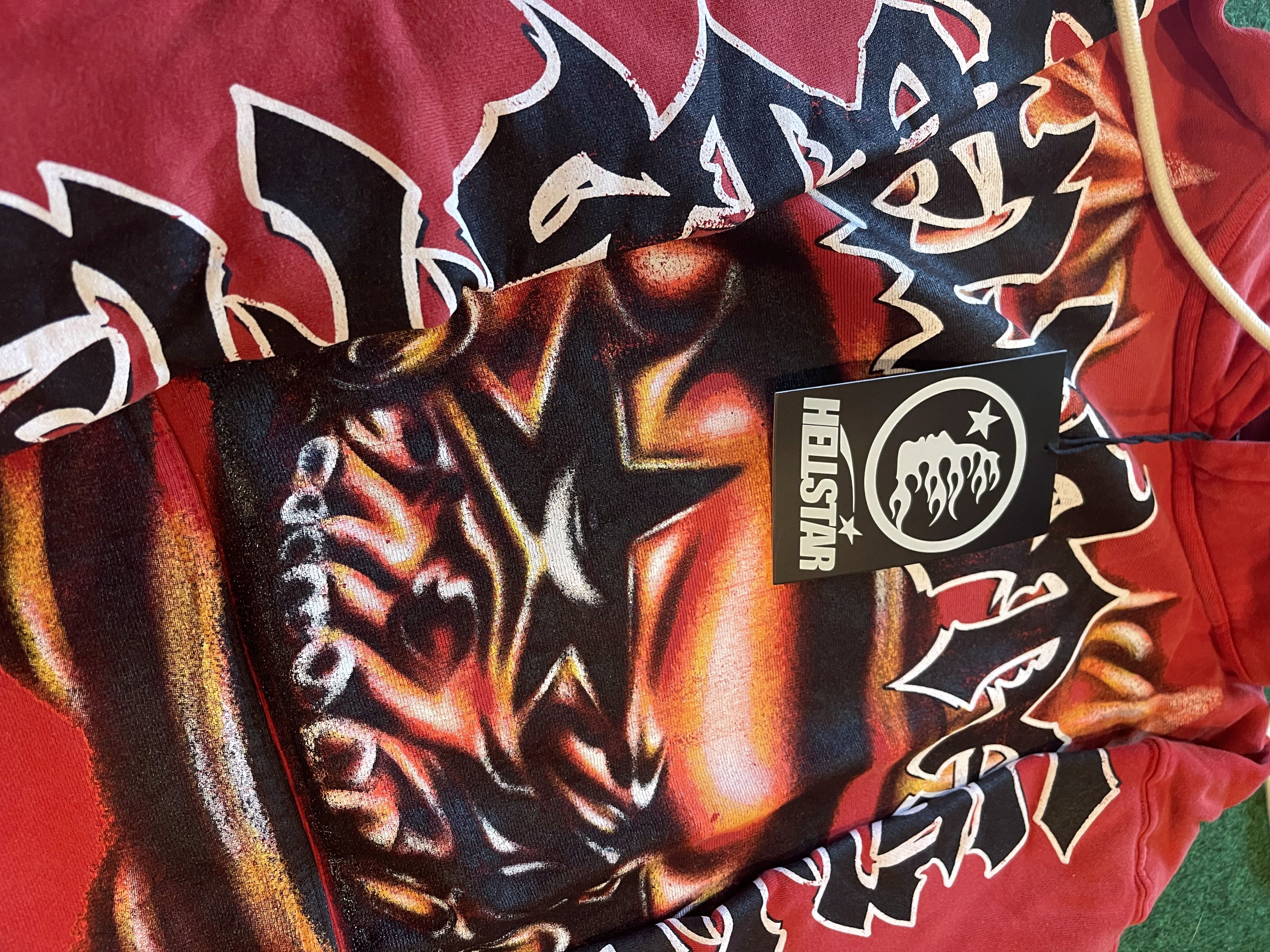 HELLSTAR Hellstar Skeleton Airbrushed Hoodie Red Size US L / EU 52-54 / 3 - 5 Thumbnail