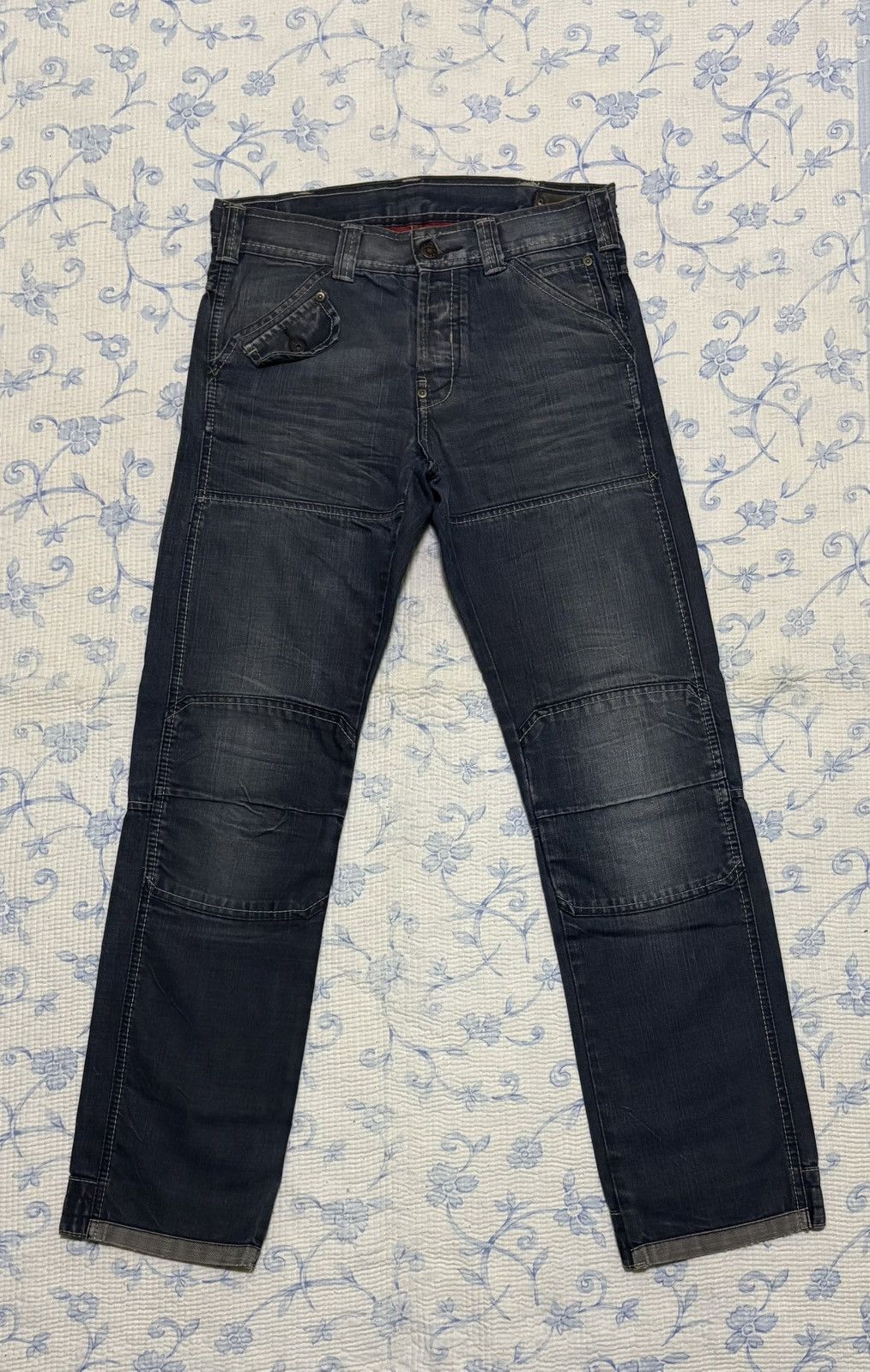 Vintage S19 Streetwear Jeans Distressed Denim Size US 32 / EU 48 - 2 Thumbnail
