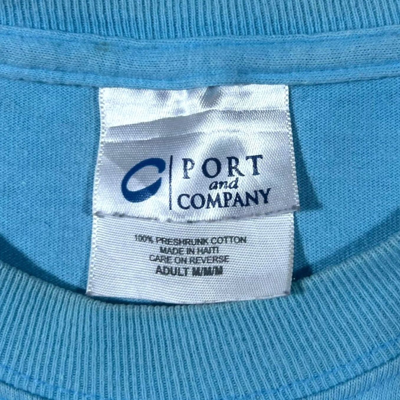 Port & Company Port & Company Early 00s Legends Graphic Blue T-Shirt Medium Mens Short Sleeve Round Neck Cotton Size US M / EU 48-50 / 2 - 3 Thumbnail