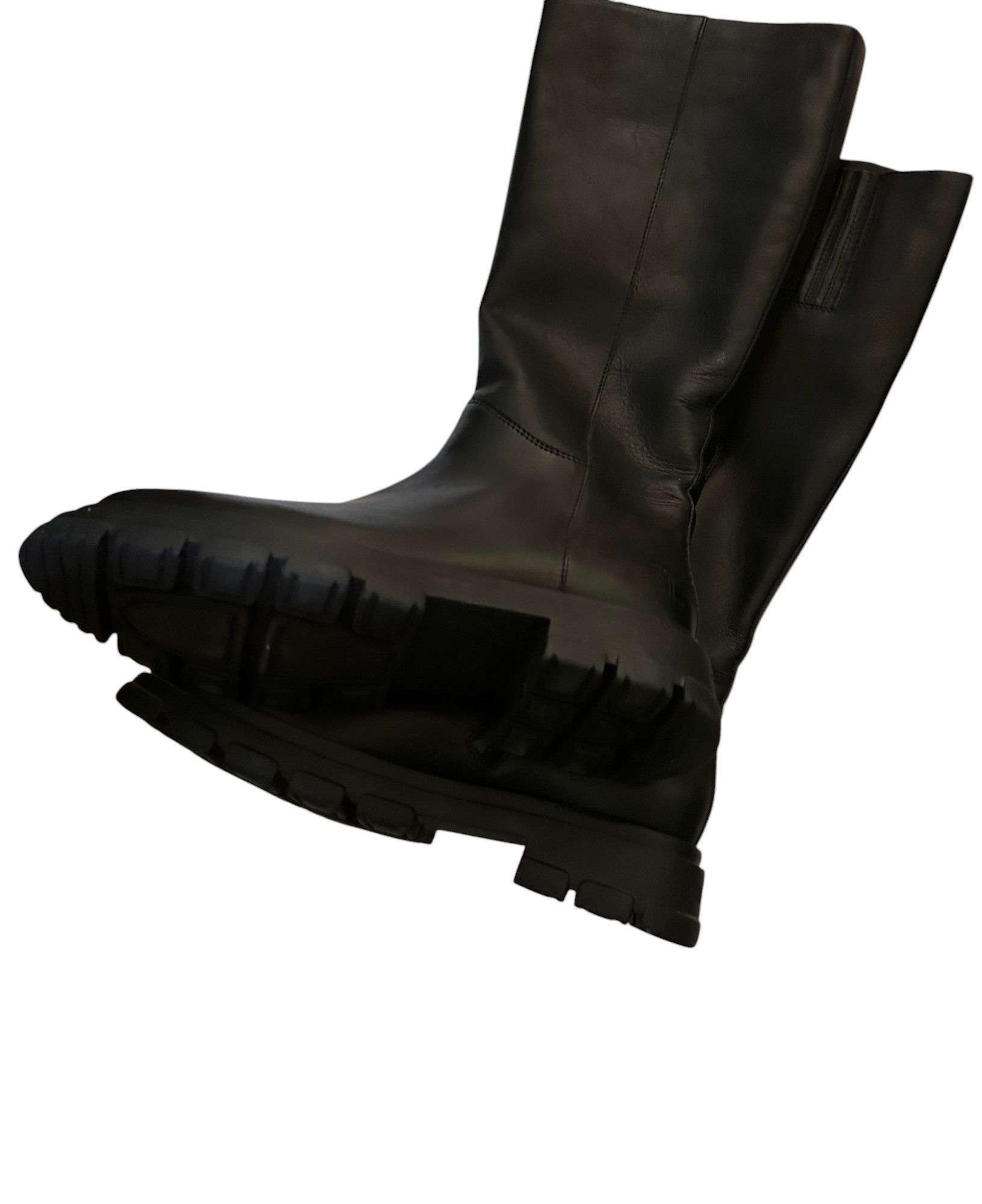 Leather Candice Cooper Black Leather Boots Size US 8 / IT 38 - 4 Thumbnail