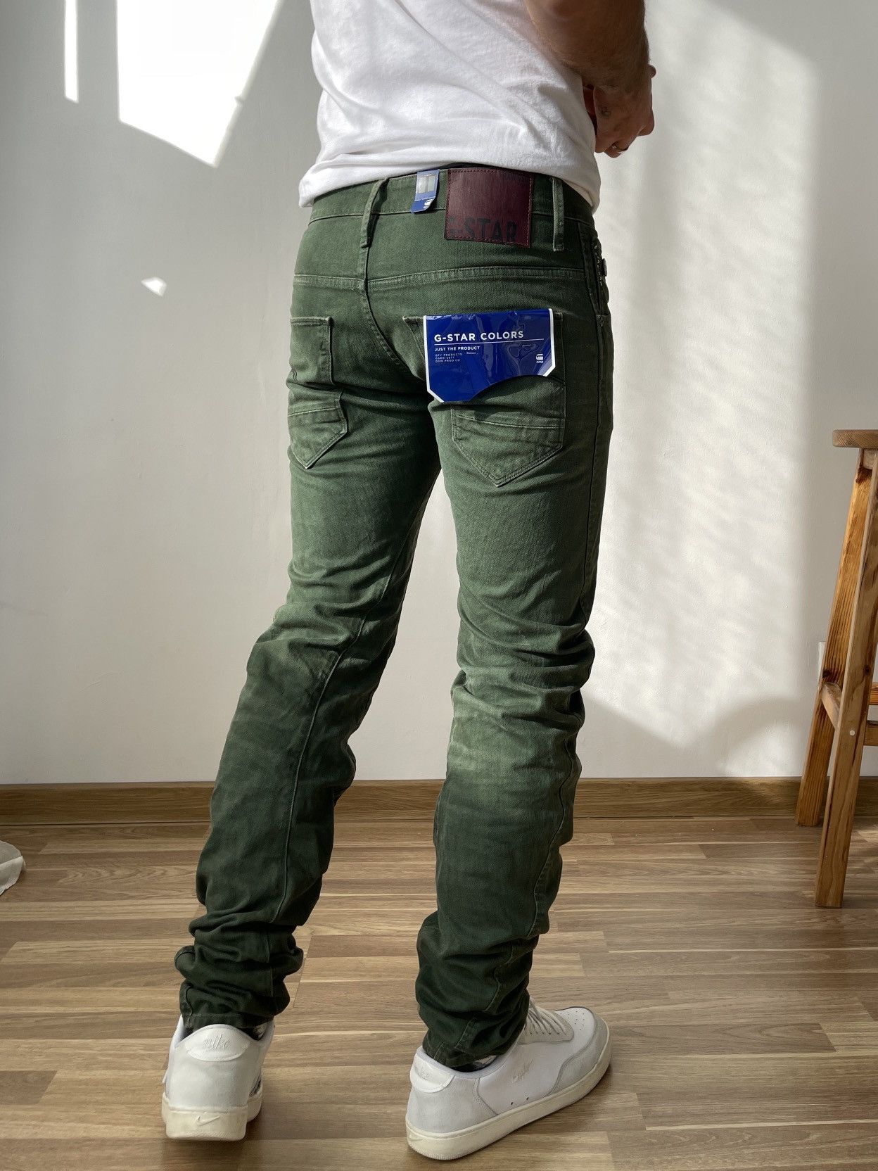 G-Star New G-Star Raw ARC 3D Slim COJ Cargo Jeans Green 29x34 Size US 29 - 3 Thumbnail