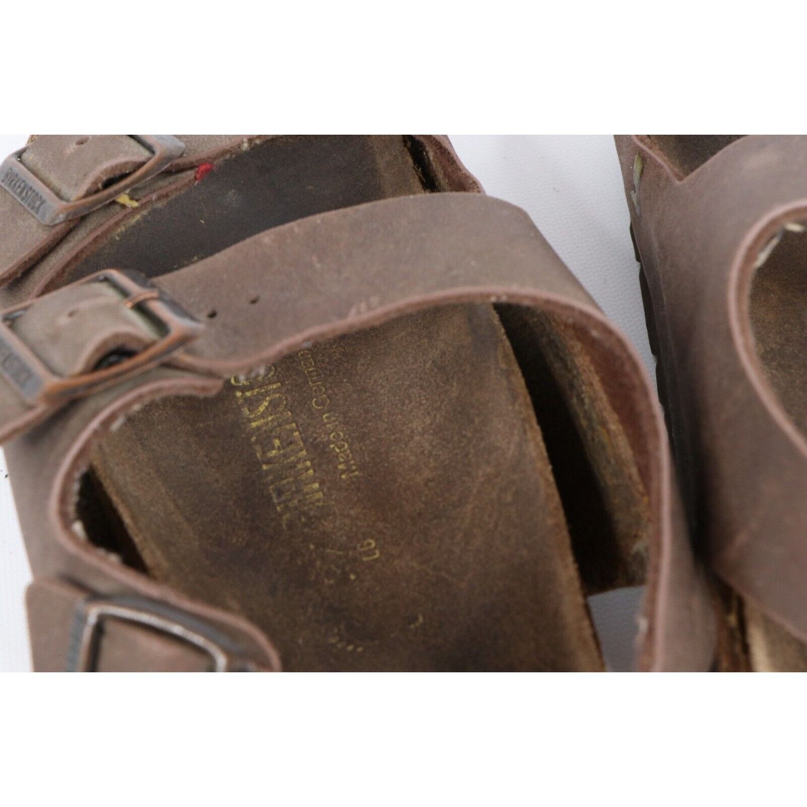 Birkenstock × Vintage Vintage Birkenstock Distressed Leather Heel Strap Sandals Size US 6 / IT 36 - 7 Thumbnail