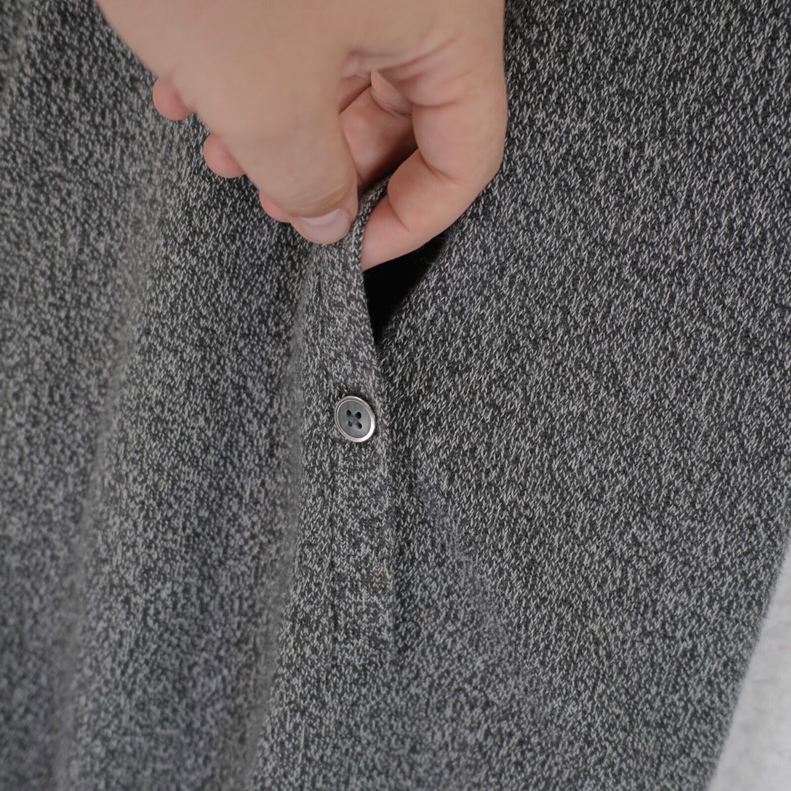 Tommy Hilfiger Tommy Hilfiger Gray Cowl Neck Short Sleeve Sweater Large Cot Size L / US 10 / IT 46 - 2 Thumbnail
