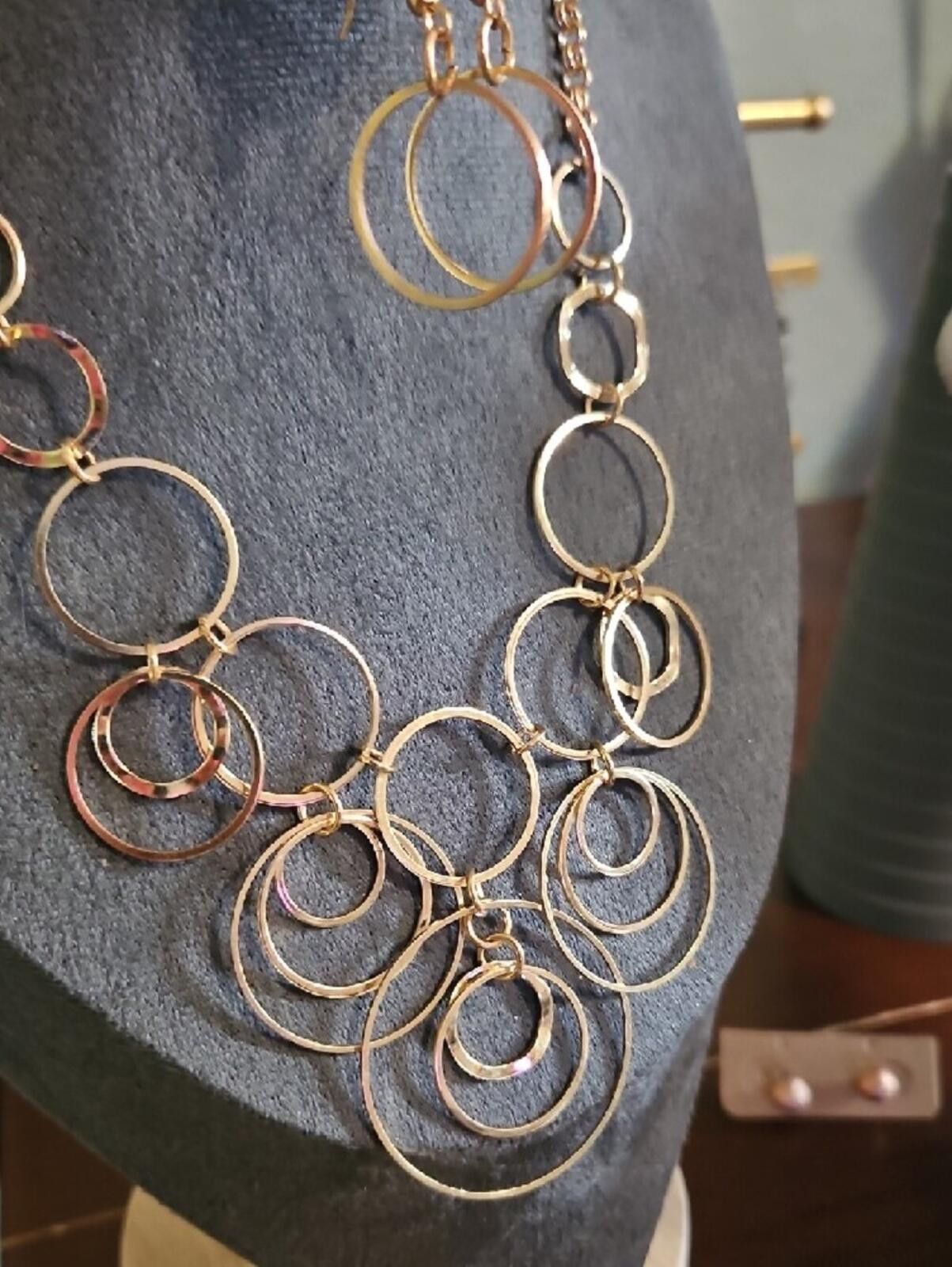 Other Circle Necklace and Earrings Set Size ONE SIZE - 2 Thumbnail