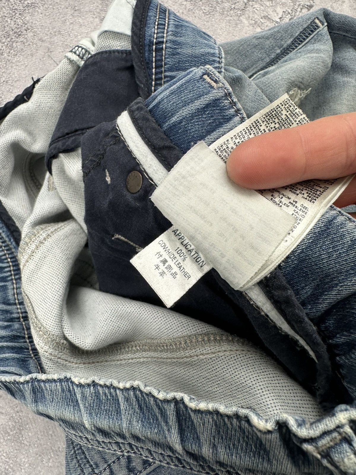 Diesel Vintage Y2K Diesel Distressed Blue Faded Krooley Joggjeans Size US 28 / EU 44 - 12 Thumbnail