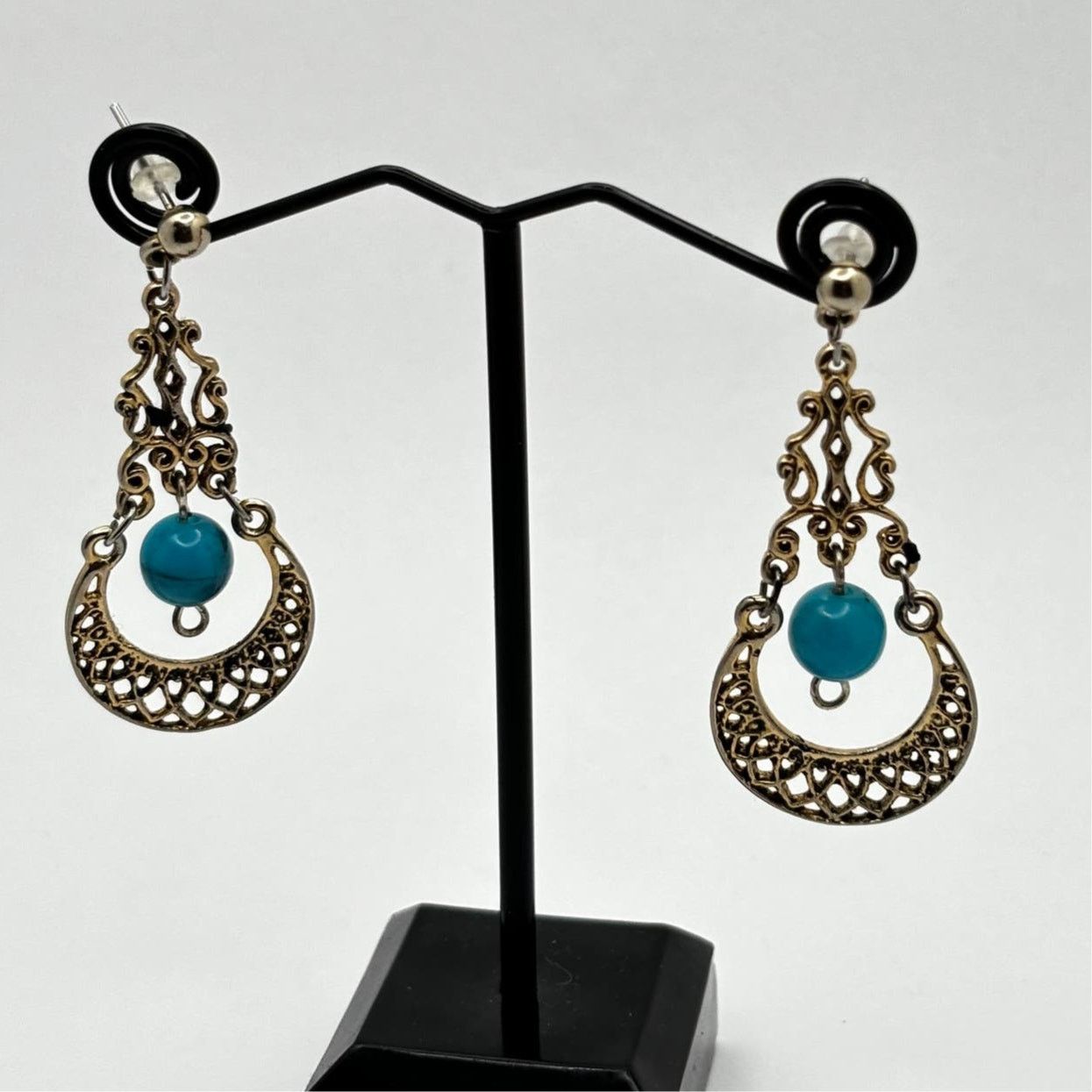 Other Western Silver & Turquoise Earrings Size ONE SIZE - 1 Thumbnail