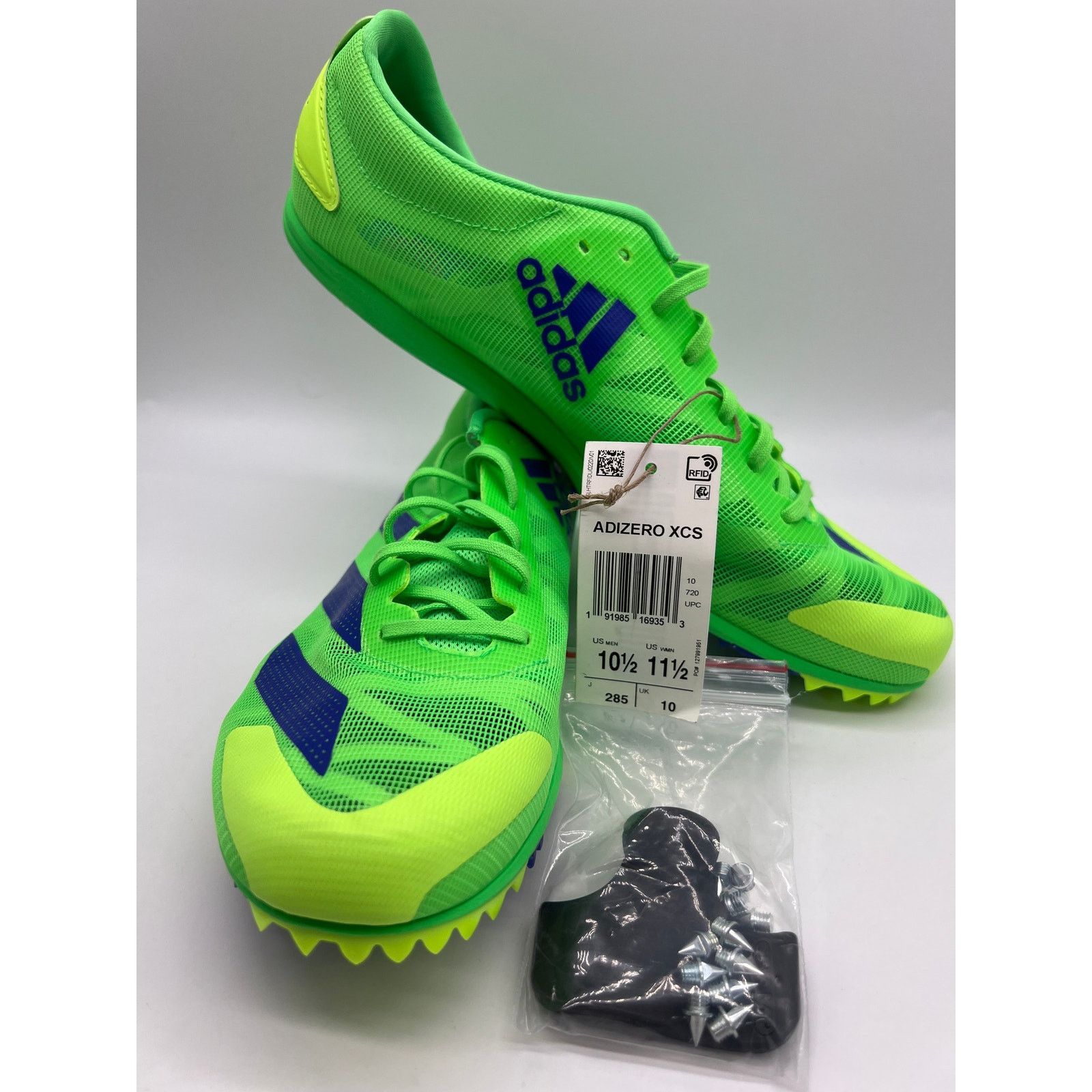 Adidas Adidas AdiZero XCS Mens Track Spikes Green Blue FZ2481 10.5 Size US 10.5 / EU 43-44 - 5 Thumbnail
