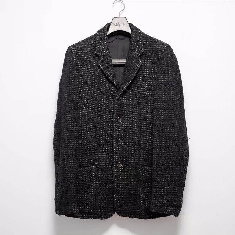 YohjiYamamoto1997AW waffle woven jacket-2505