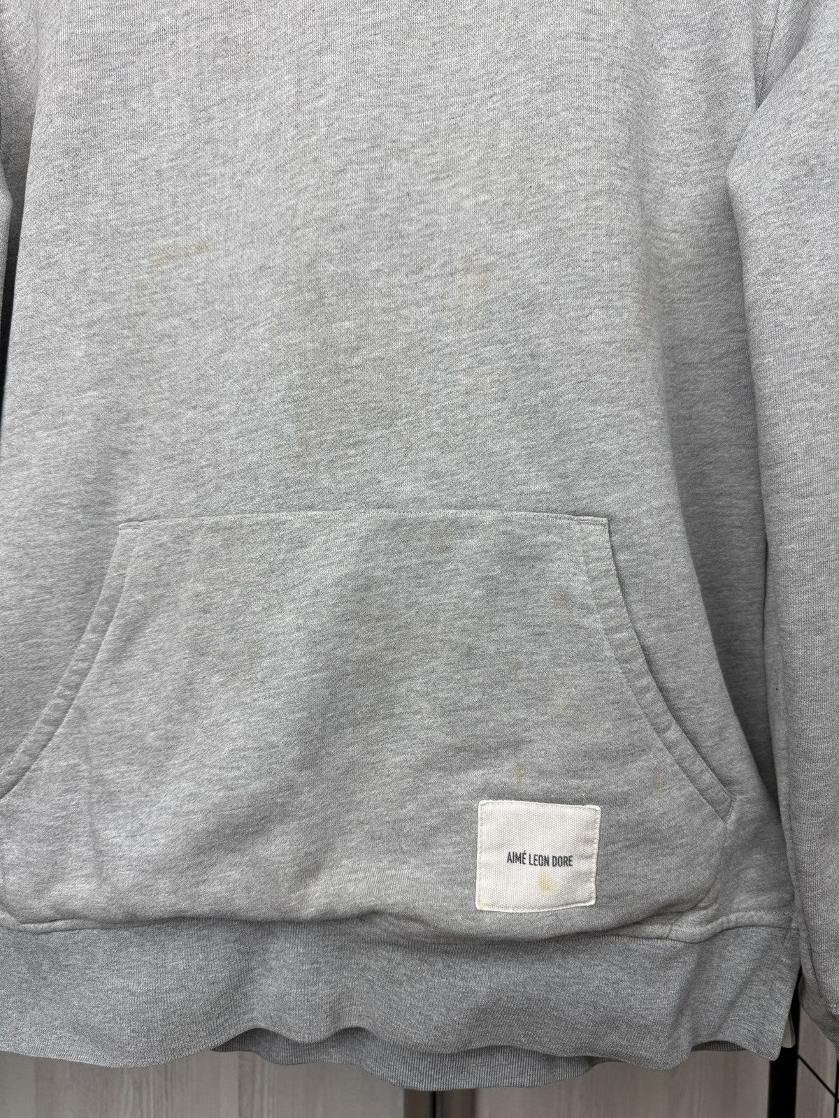 Aime Leon Dore Aime Leon Dore vintage grey distressed faded grey hoodie Size US L / EU 52-54 / 3 - 7 Thumbnail