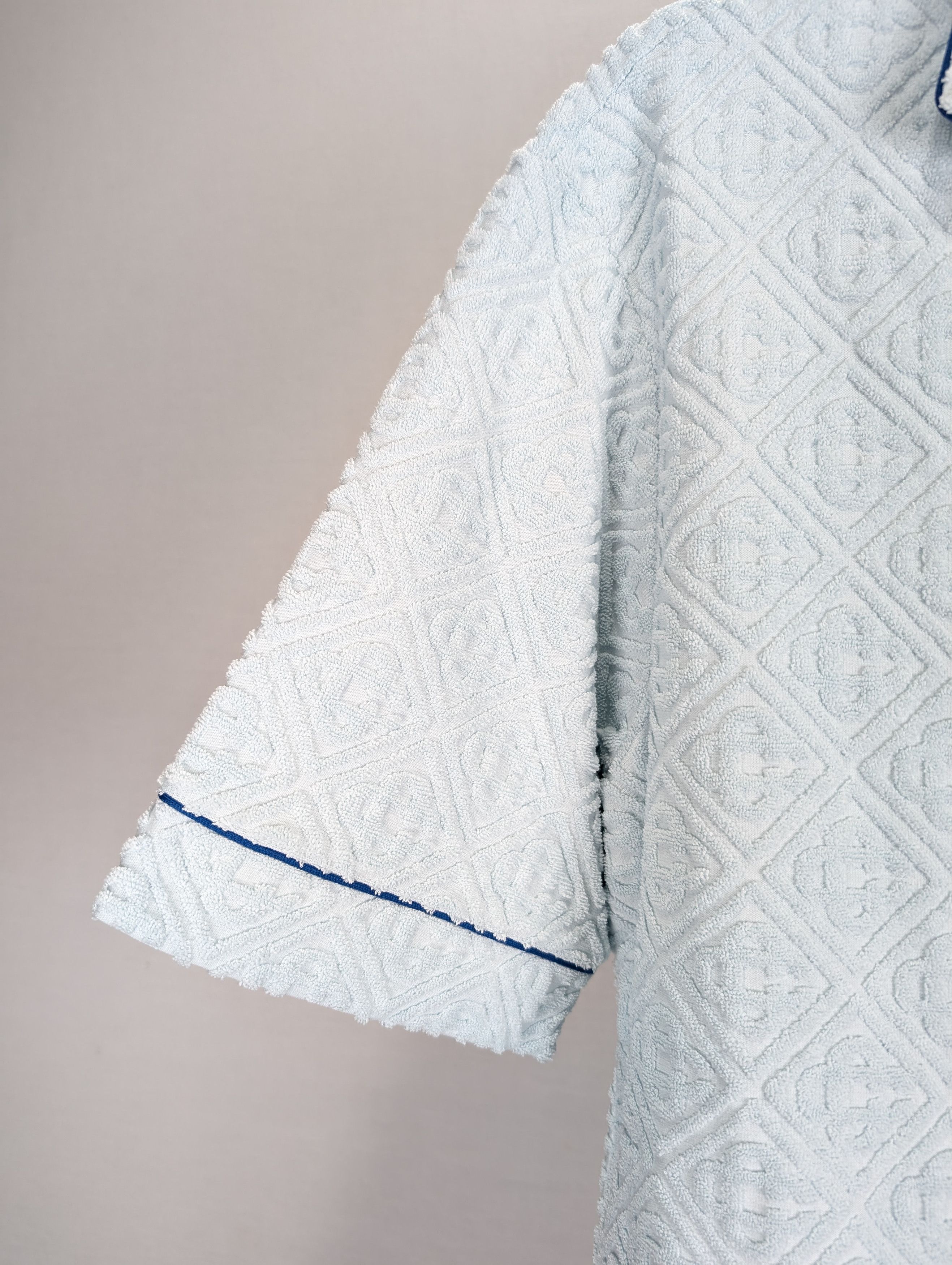 Casablanca o1rshd1 DUP / Towelling Monogram Collar Shirt in Light Blue Size US S / EU 44-46 / 1 - 8 Thumbnail
