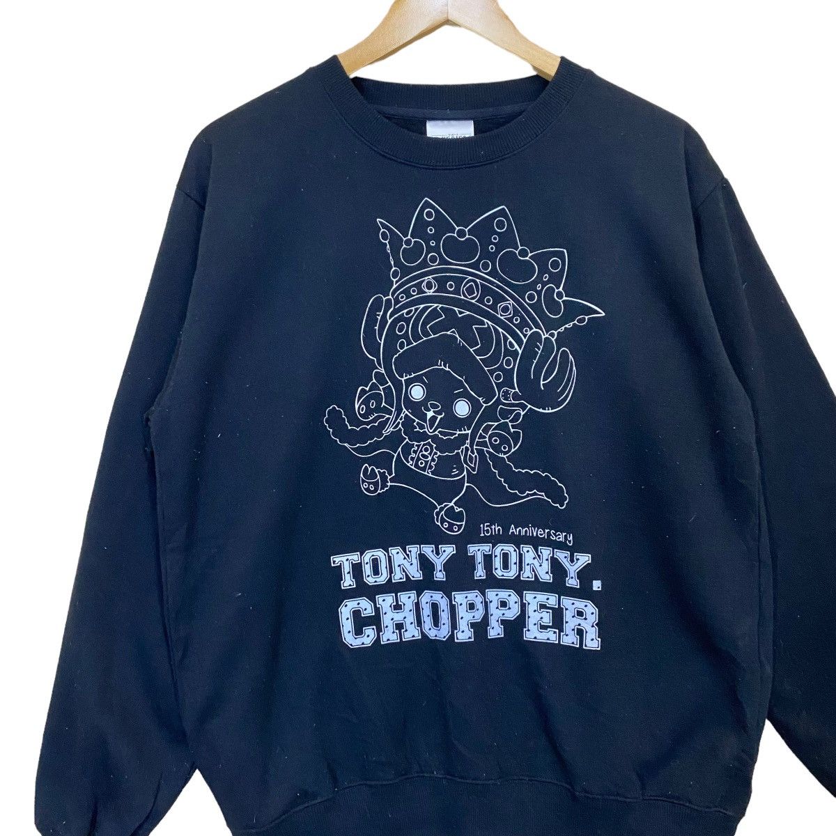 Anime One Piece Big Logo Crewneck Sweatshirt Size US M / EU 48-50 / 2 - 5 Thumbnail