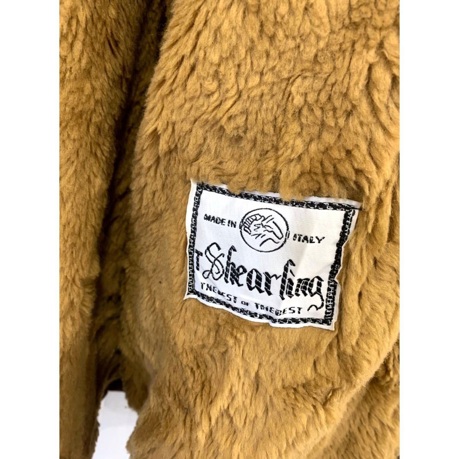 Vintage VINTAGE Shearling Leather Coat XL Brown Made In Italy Sherpa Lined Jacket Men Overcoat 54 Chest XL Brown Western Ranch Style Mens Size US XL / EU 56 / 4 - 6 Thumbnail