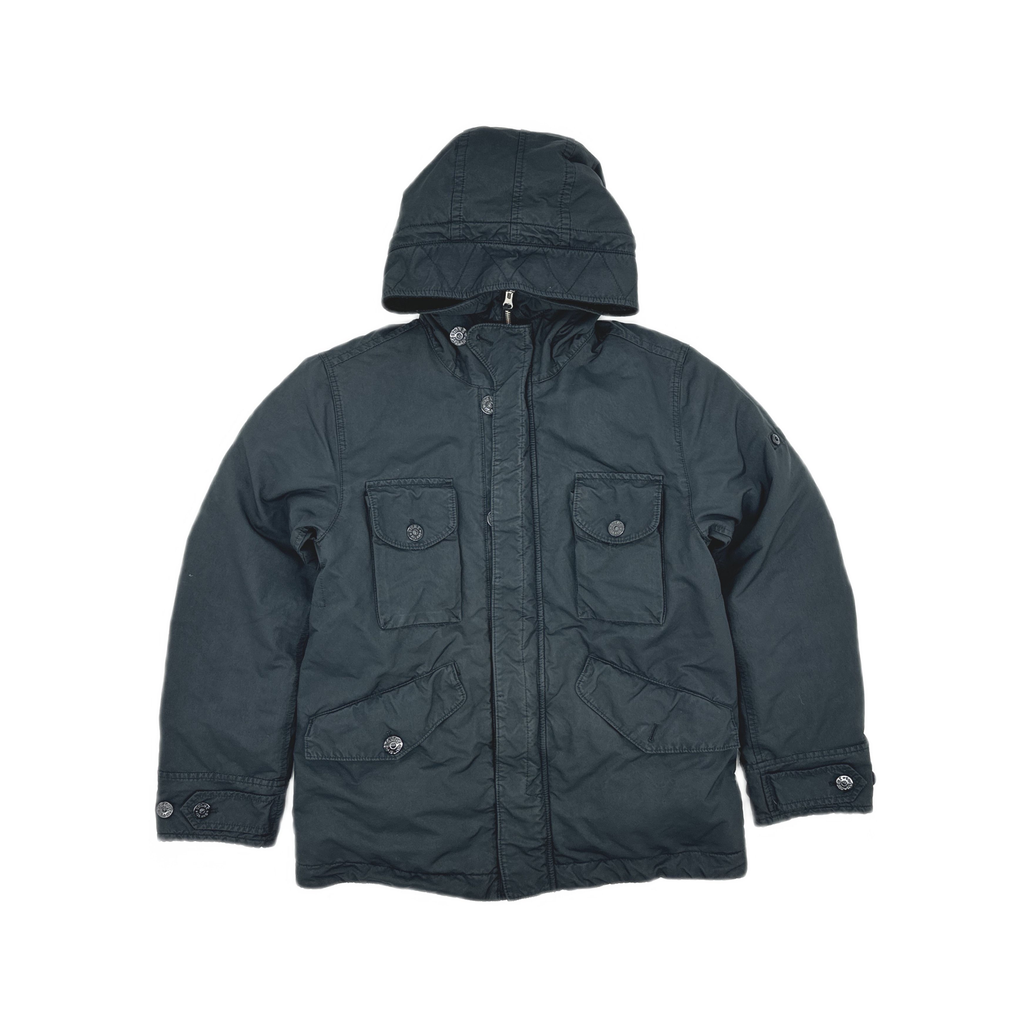 Stone Island Stone Island Down Hooded Jacket Navy Size M Size US M / EU 48-50 / 2 - 1 Thumbnail