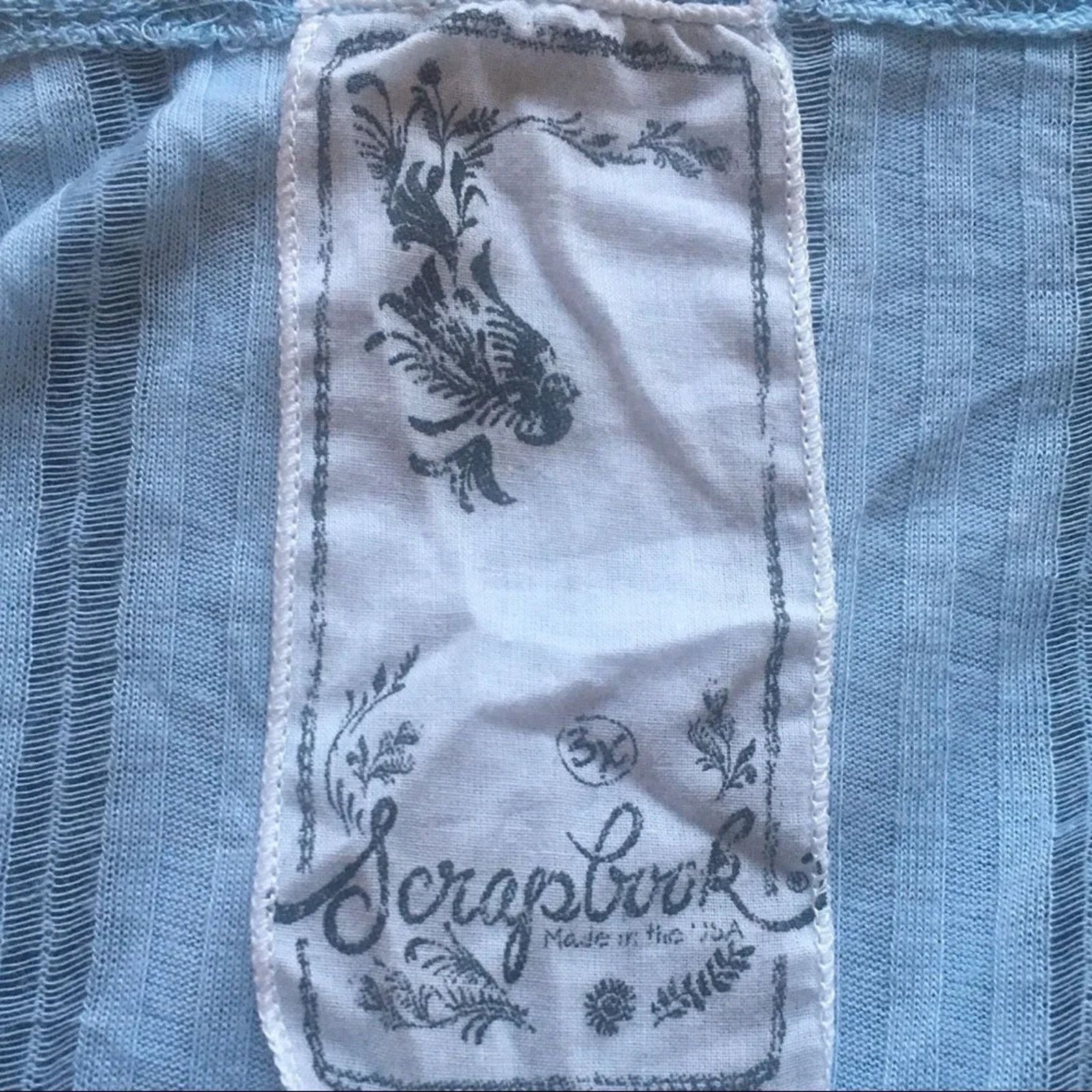 The Unbranded Brand Scrapbook scoop neck mixed print sweater, size 3X. Size 3XL / US 20-22 - 7 Thumbnail