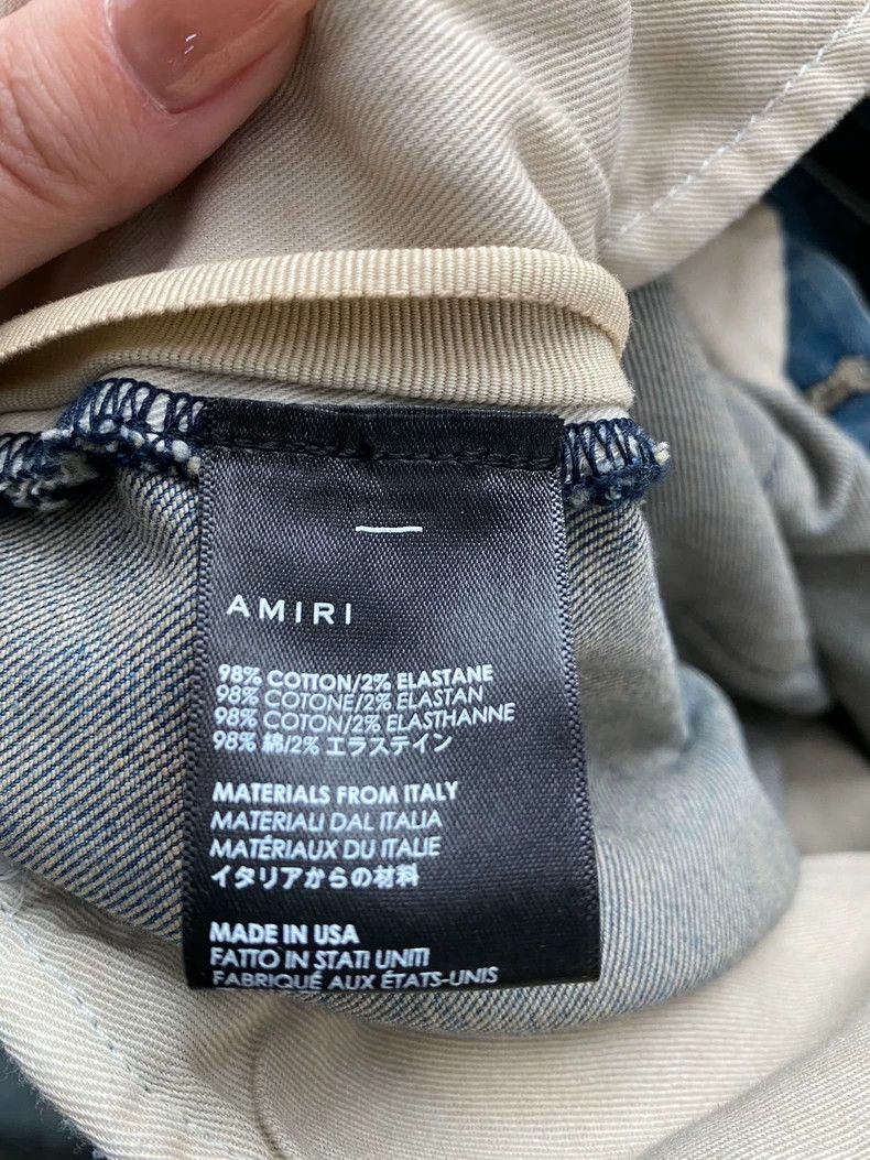 Amiri Amiri Washed Blue Tactical Cargo Ribbon Work Pants Denim J Size US 38 / EU 54 - 4 Thumbnail