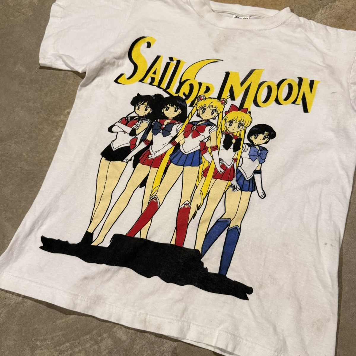 Vintage Vintage 1990s Sailor Moon Anime TV Show Promo Tee Rare Size US L / EU 52-54 / 3 - 3 Thumbnail