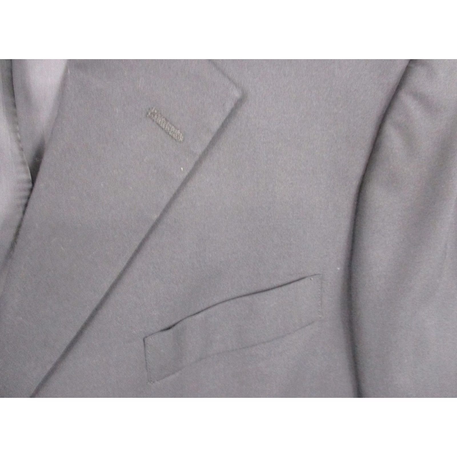 Brooks Brothers Brooks Brothers Blazer Mens 42R Charcoal Wool Brooksease 3 Button Made USA Jacket Single-Breasted Notch Lapel 2 Piece Wool Size 46R - 2 Thumbnail