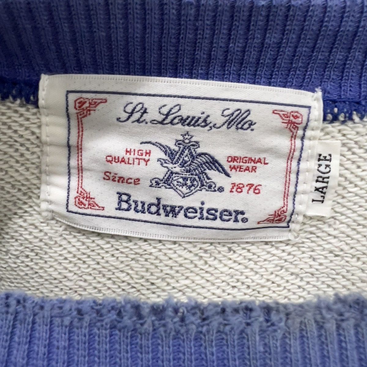 Vintage Vintage Sweatshirt Budweiser Size US L / EU 52-54 / 3 - 10 Thumbnail