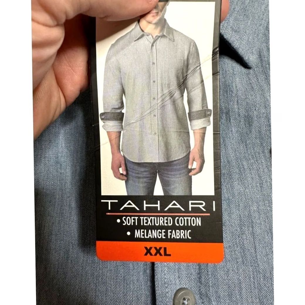 Vintage Tahari Flannel Shirt Mens 2XL Blue Long Sleeve Button-Up Button-Up 100% Fine Cotton Size US XXL / EU 58 / 5 - 5 Thumbnail