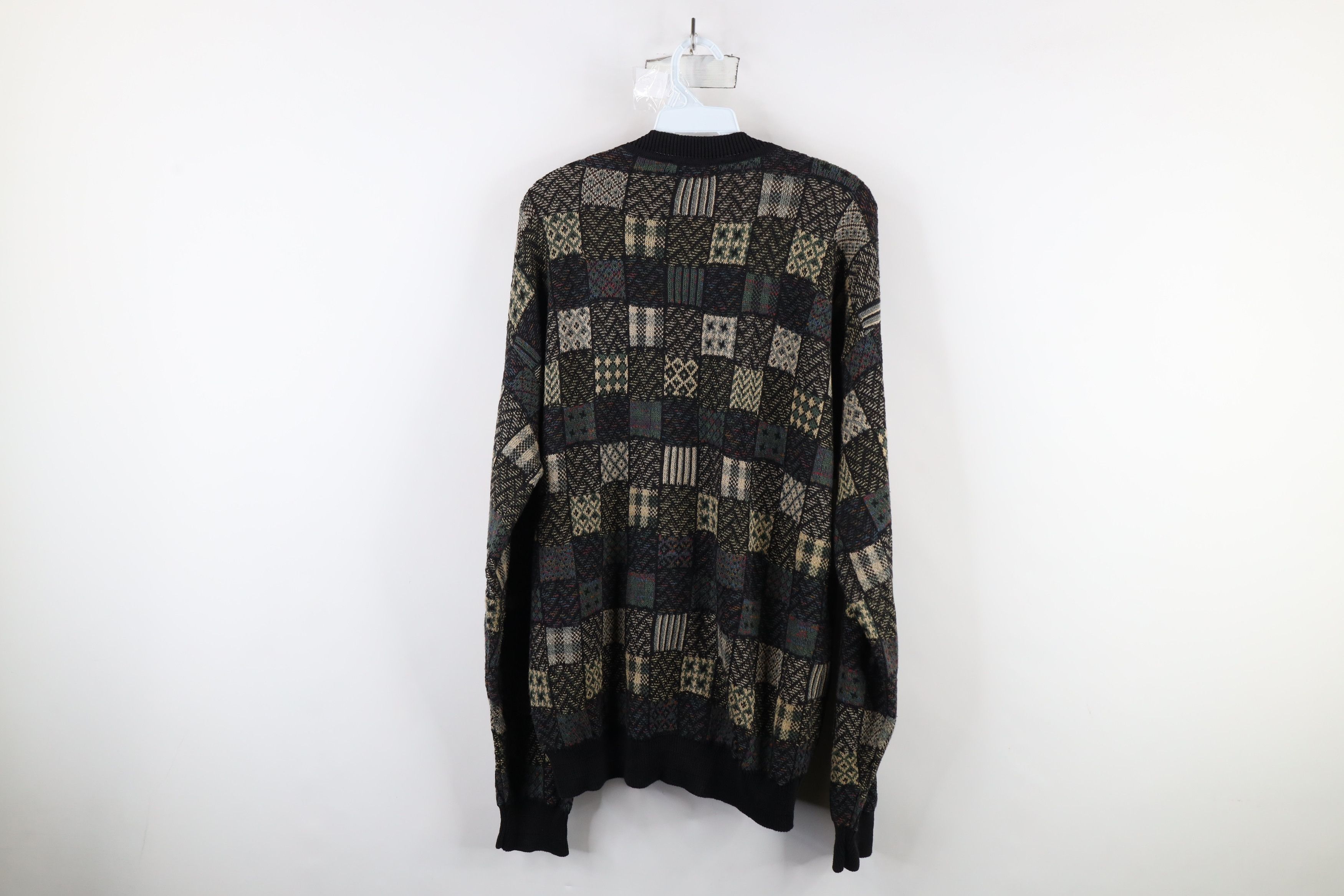 Vintage Vintage 90s Coogi Style Rainbow Knit Cardigan Sweater USA Size US L / EU 52-54 / 3 - 9 Thumbnail