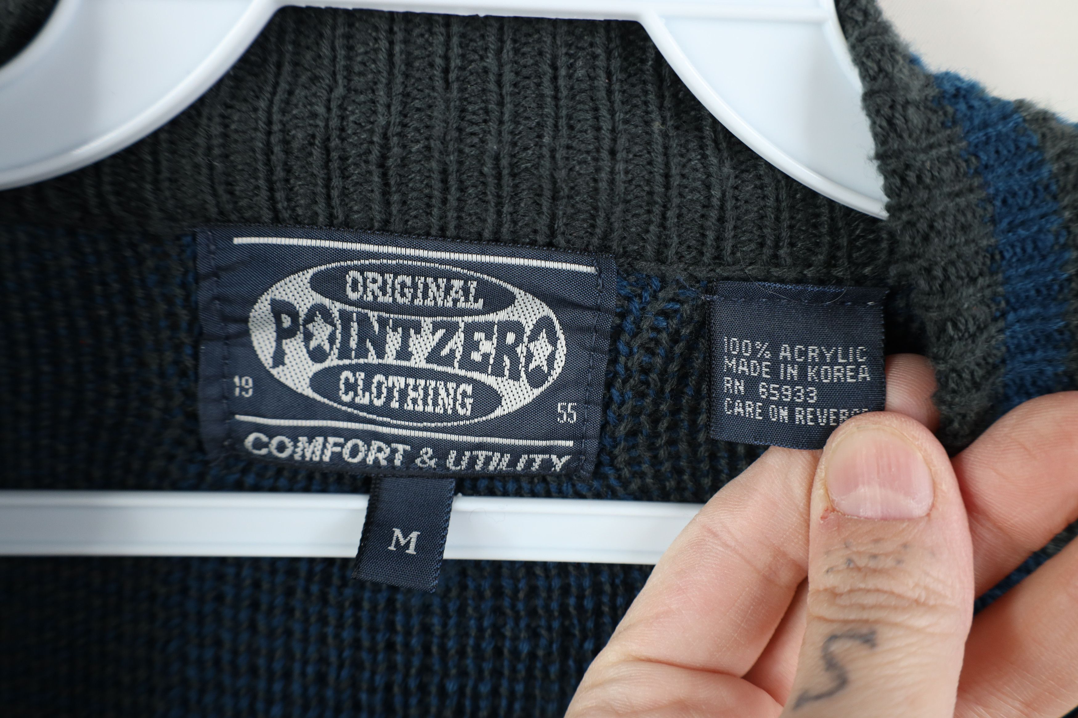 Vintage Vintage 90s Streetwear Skateboard Knit Cardigan Sweater Size US M / EU 48-50 / 2 - 7 Thumbnail