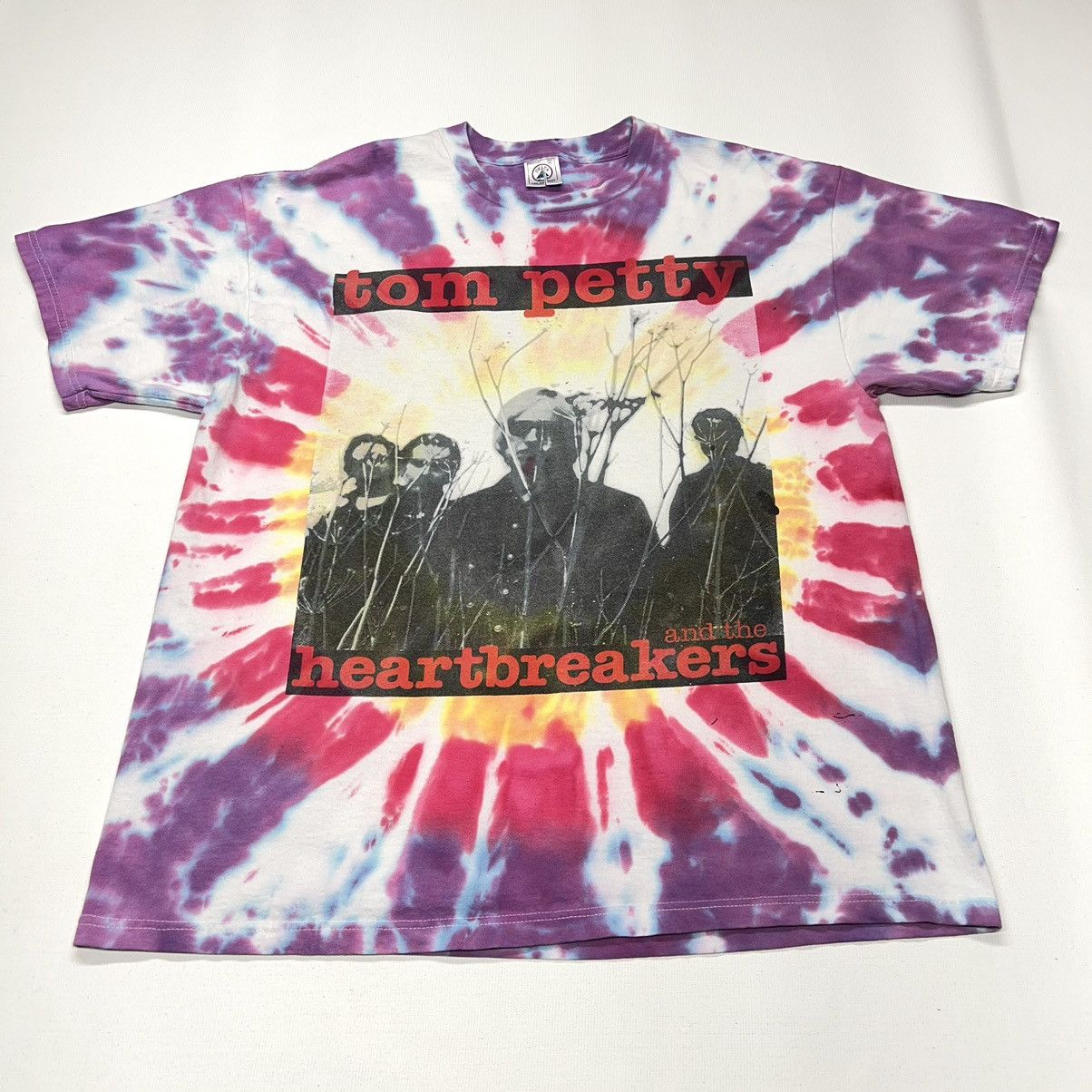 Band Tees × Vintage Tom Petty The Heartbreakers Tee Shirt Tie Dye Echo Tour Rock Size US XL / EU 56 / 4 - 1 Thumbnail