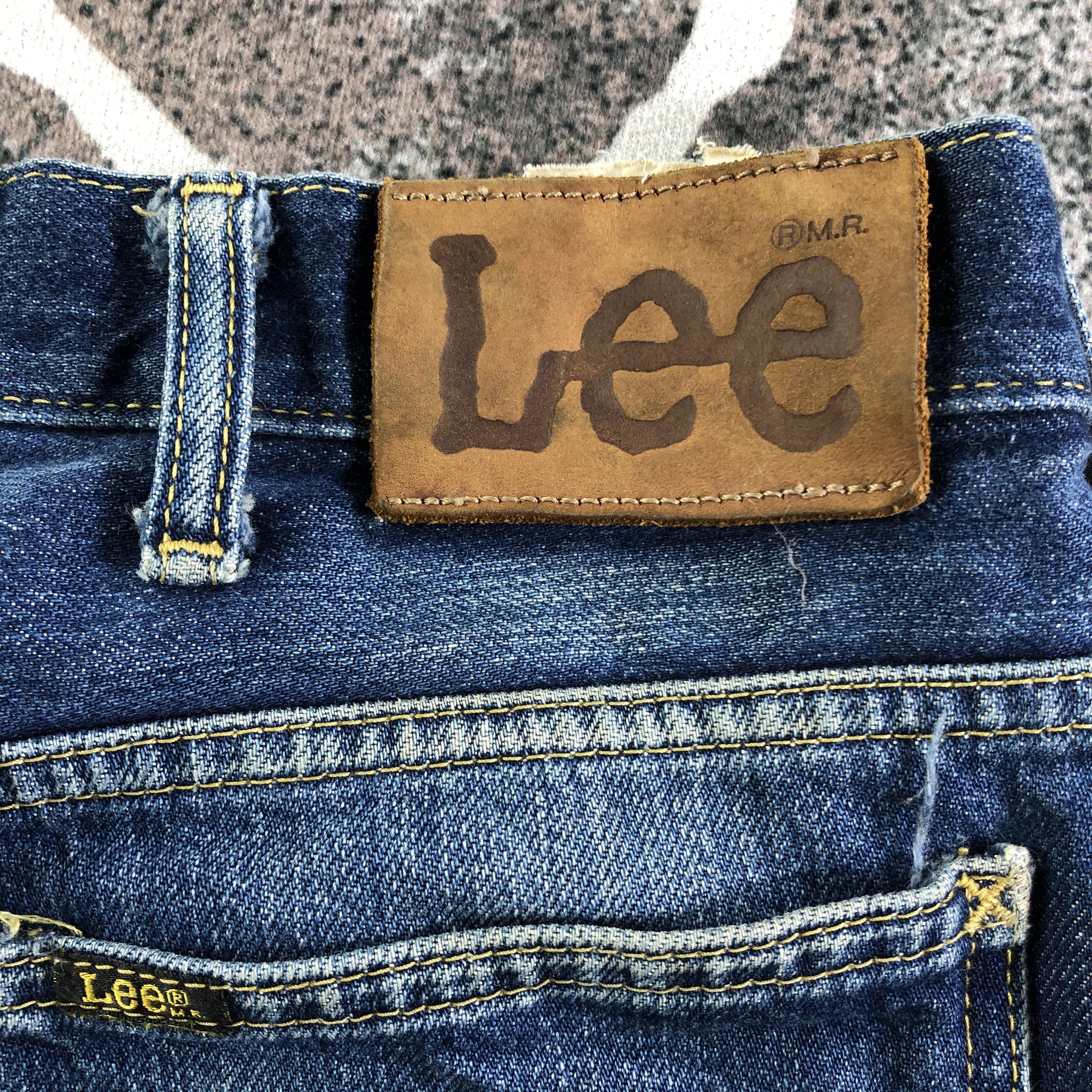 Lee Distress Vintage Lee Riders Jeans Flare Denim KJ2439 Size US 32 / EU 48 - 5 Thumbnail