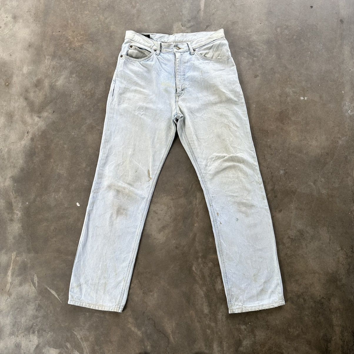 Japanese Brand Vintage Lee Lightwash Distressed Faded Denim Jean Pant W32 Size US 32 / EU 48 - 1 Thumbnail