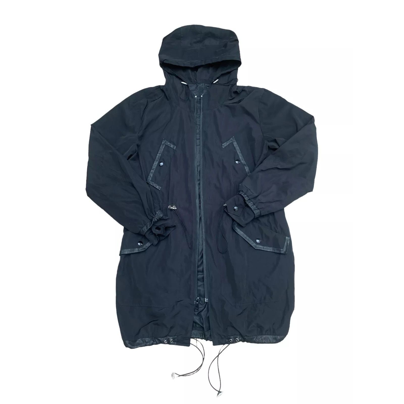 Sandro Black Parka / Raincoat Jacket Size US S / EU 44-46 / 1 - 1 Thumbnail