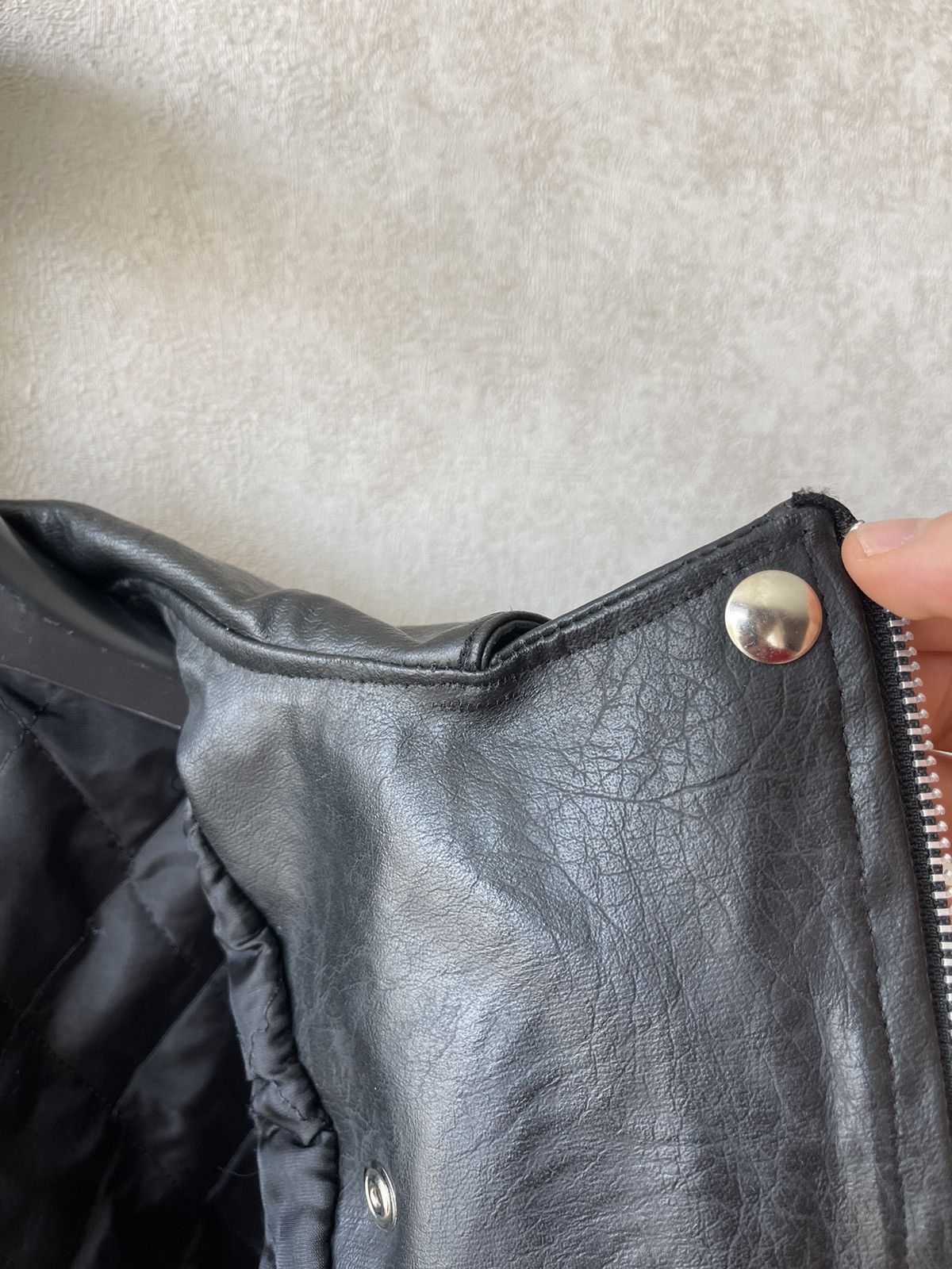 Vintage Vintage Faux Leather Perfecto Biker Jacket / Double Rider Size XS / US 0-2 / IT 36-38 - 15 Thumbnail