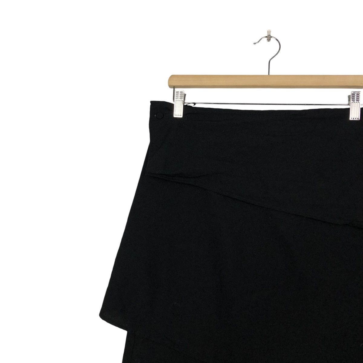 Jean Paul Gaultier 🔥ICONIC BLACK LONG SKIRT BONDAGE DESIGN RUNWAY DOUBLE LAYER Size 30" / US 8 / IT 44 - 8 Thumbnail