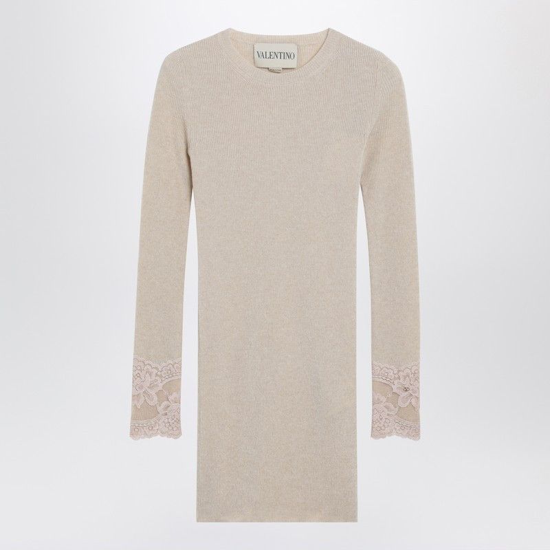 Valentino Valentino Alabaster Cashmere Sweater Size M / US 6-8 / IT 42-44 - 1 Thumbnail