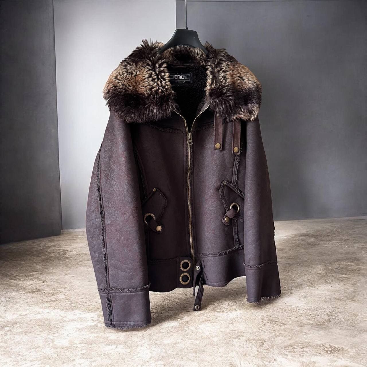 If Six Was Nine Avant Garde If Six Was Nine Style Fur Brown Leather Jacket Size US L / EU 52-54 / 3 - 2 Thumbnail