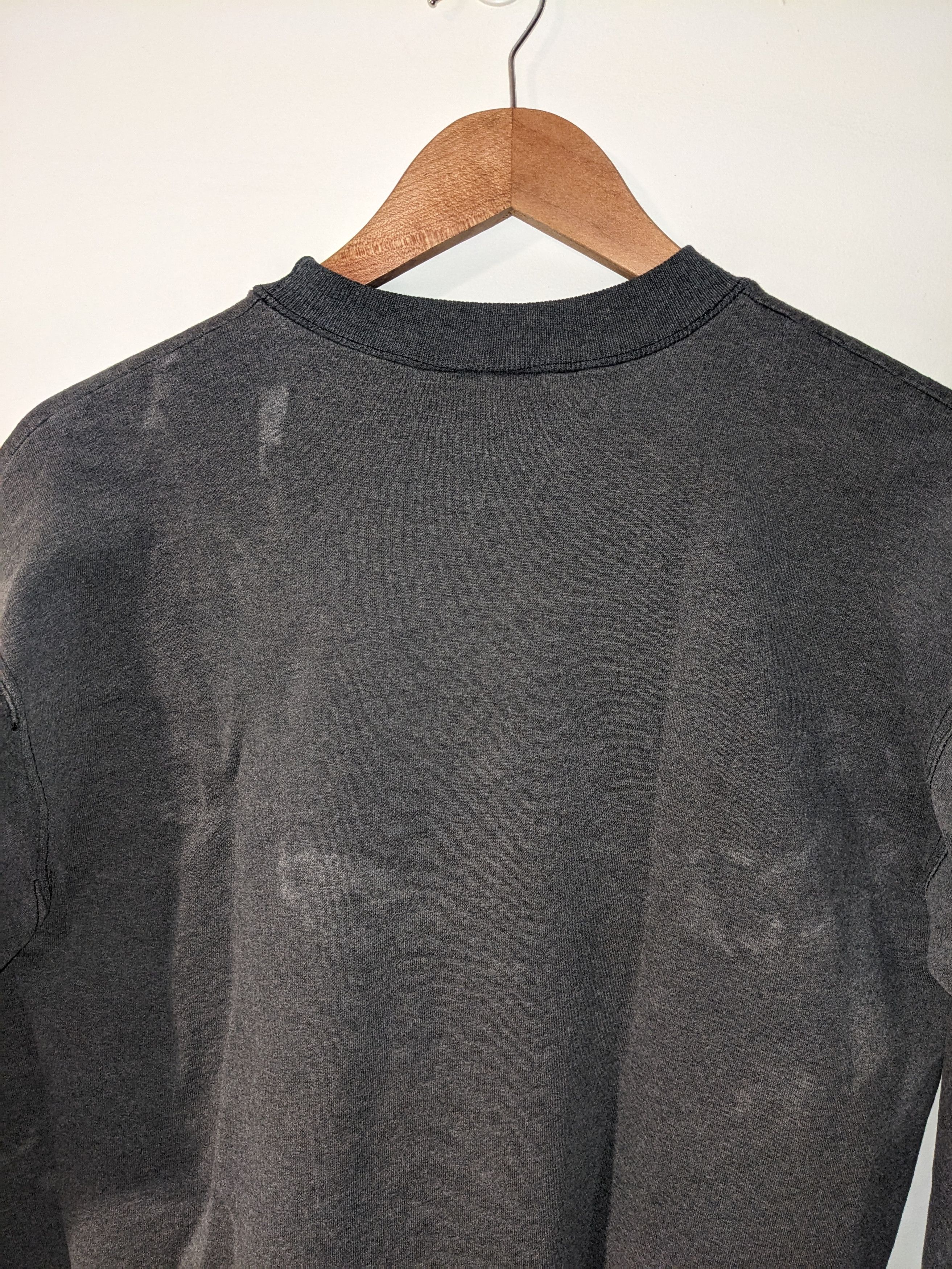 Hanes × Vintage Vintage 90s Hanes Blank Essential Medium Gray Sweatshirt Size US M / EU 48-50 / 2 - 10 Thumbnail