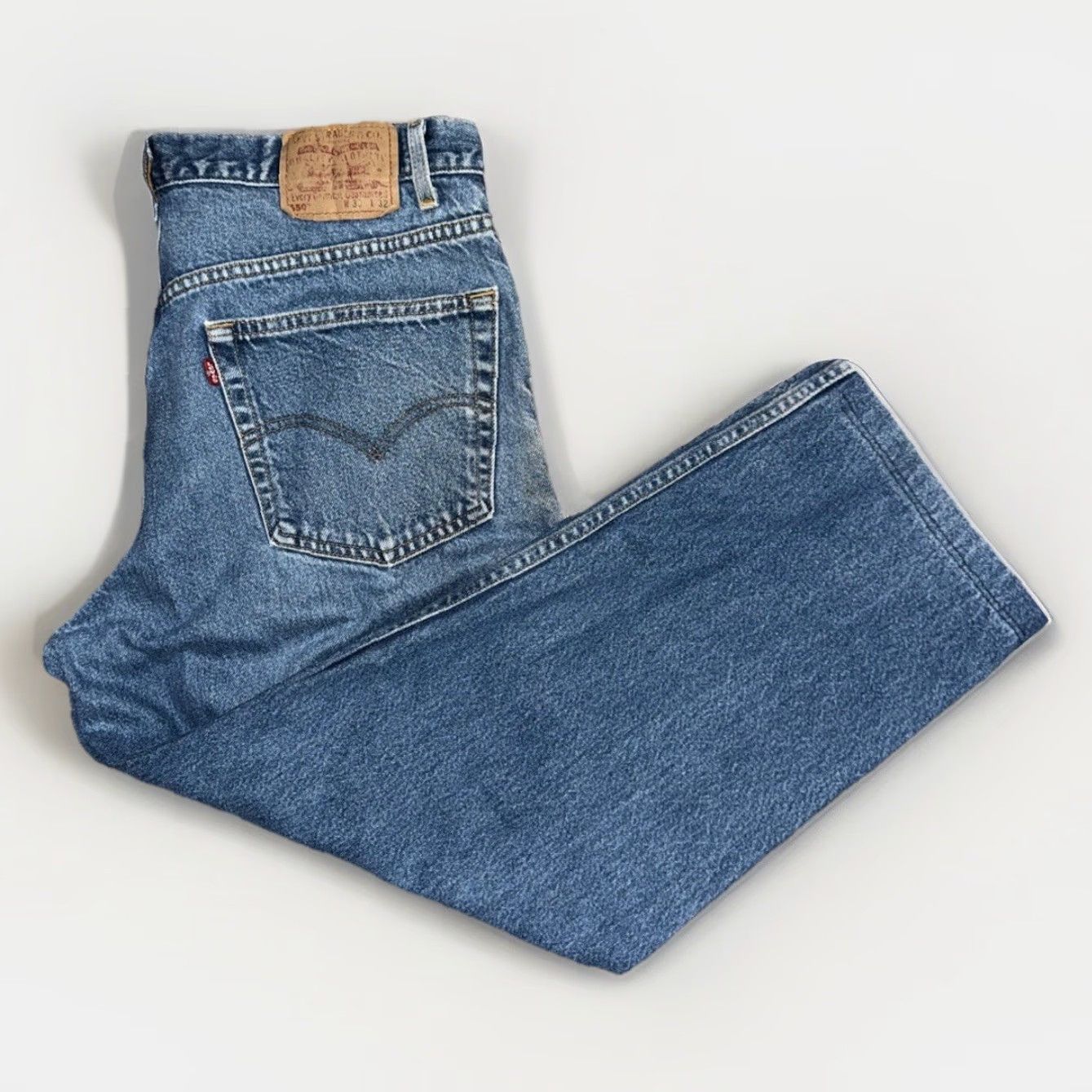 Levi's VINTAGE Levi’s 550 Denim Jeans 36x28 Jeans Men Blue Denim 550 Relaxed Fit Tapered Leg Regular 34 28 Inseam Y2K Vintage Mens Size US 34 / EU 50 - 2 Thumbnail