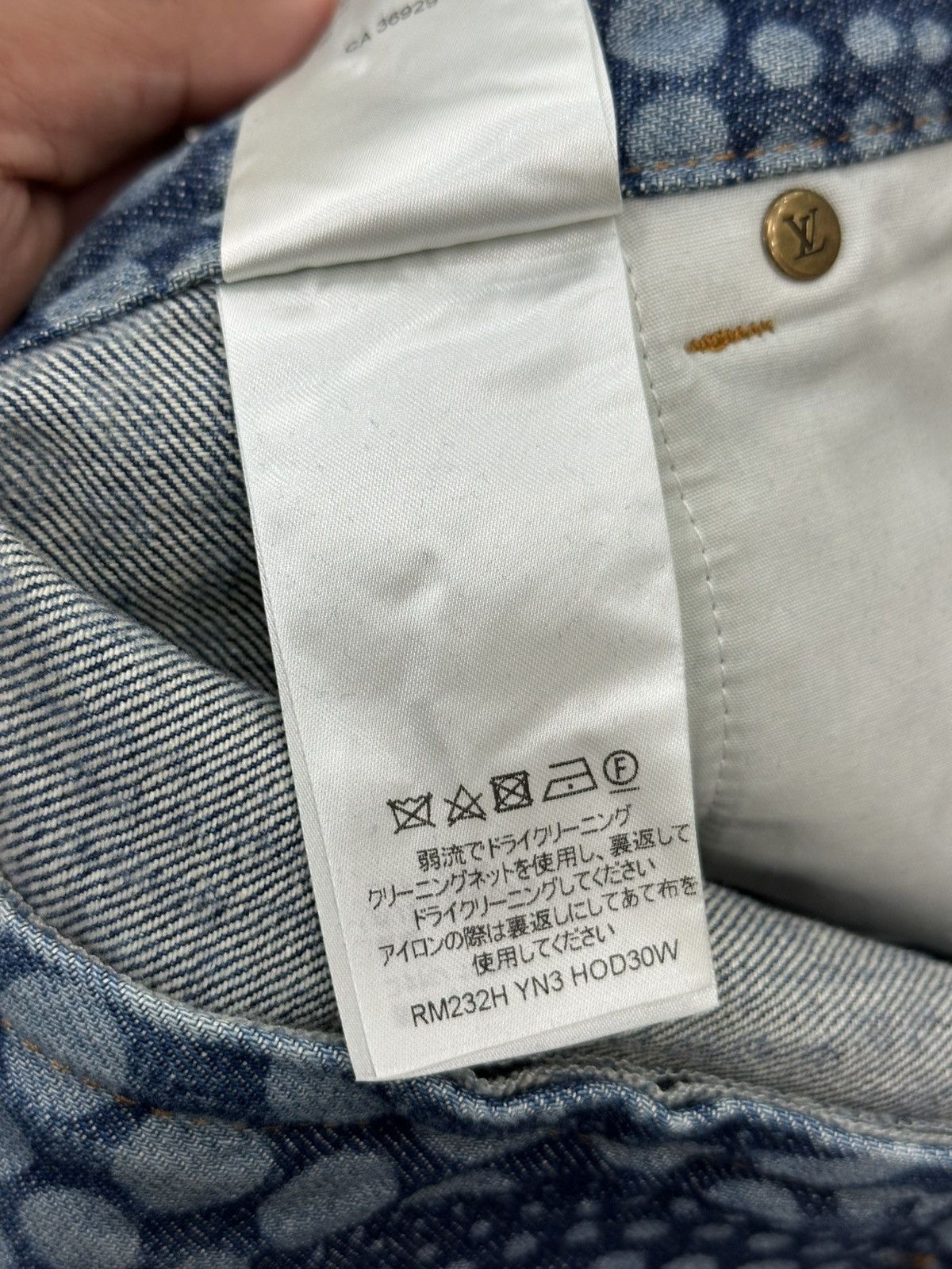 Louis Vuitton Louis Vuitton x Yayoi Kusama All Over Pumpkin Denim Pants Size US 36 / EU 52 - 13 Thumbnail