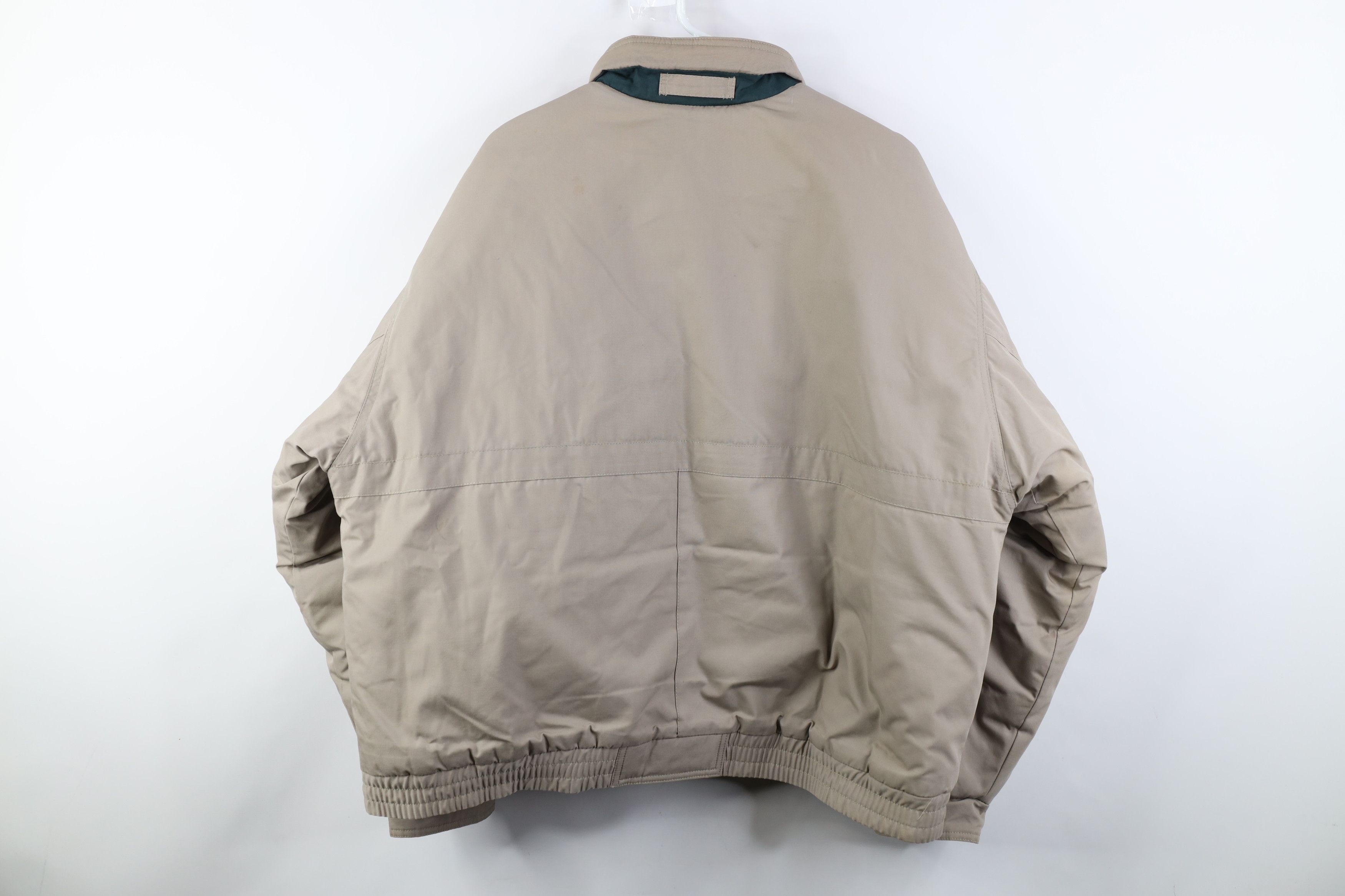 Vintage Vintage 90s Streetwear Quilted Puffer Bomber Jacket Beige Size US XXL / EU 58 / 5 - 14 Thumbnail