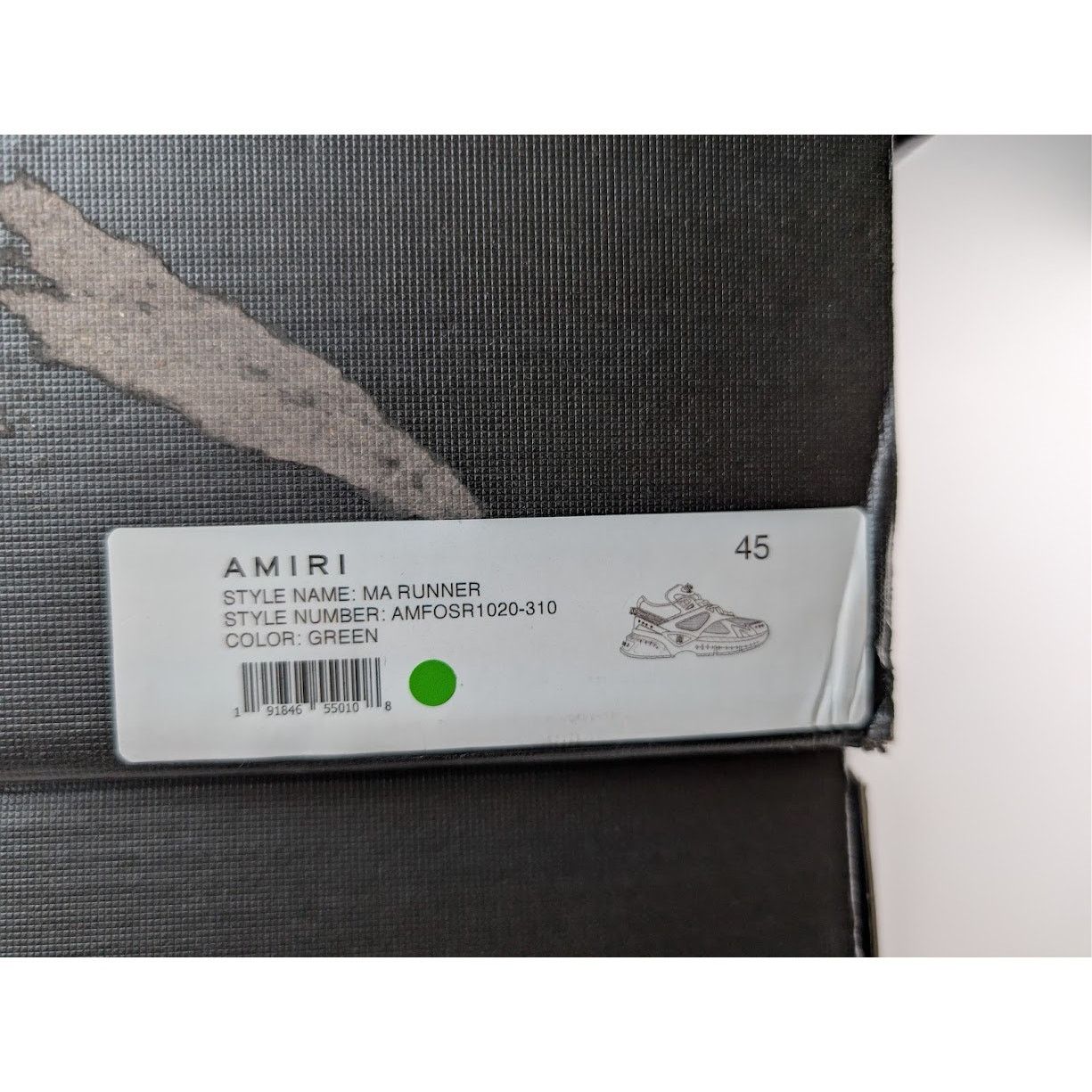 Amiri o1rshd1 MA Runner Sneakers in Green Size US 12 / EU 45 - 23 Thumbnail