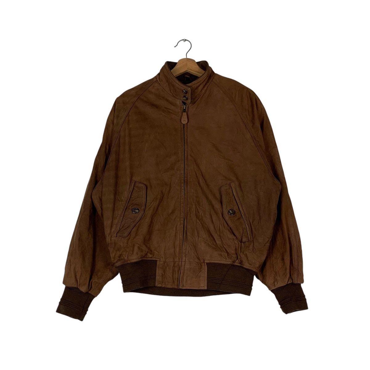 Japanese Brand SEAHOP Cowhide Suede Leather Casual Bomber Jacket #1286-C58 Size US L / EU 52-54 / 3 - 1 Thumbnail
