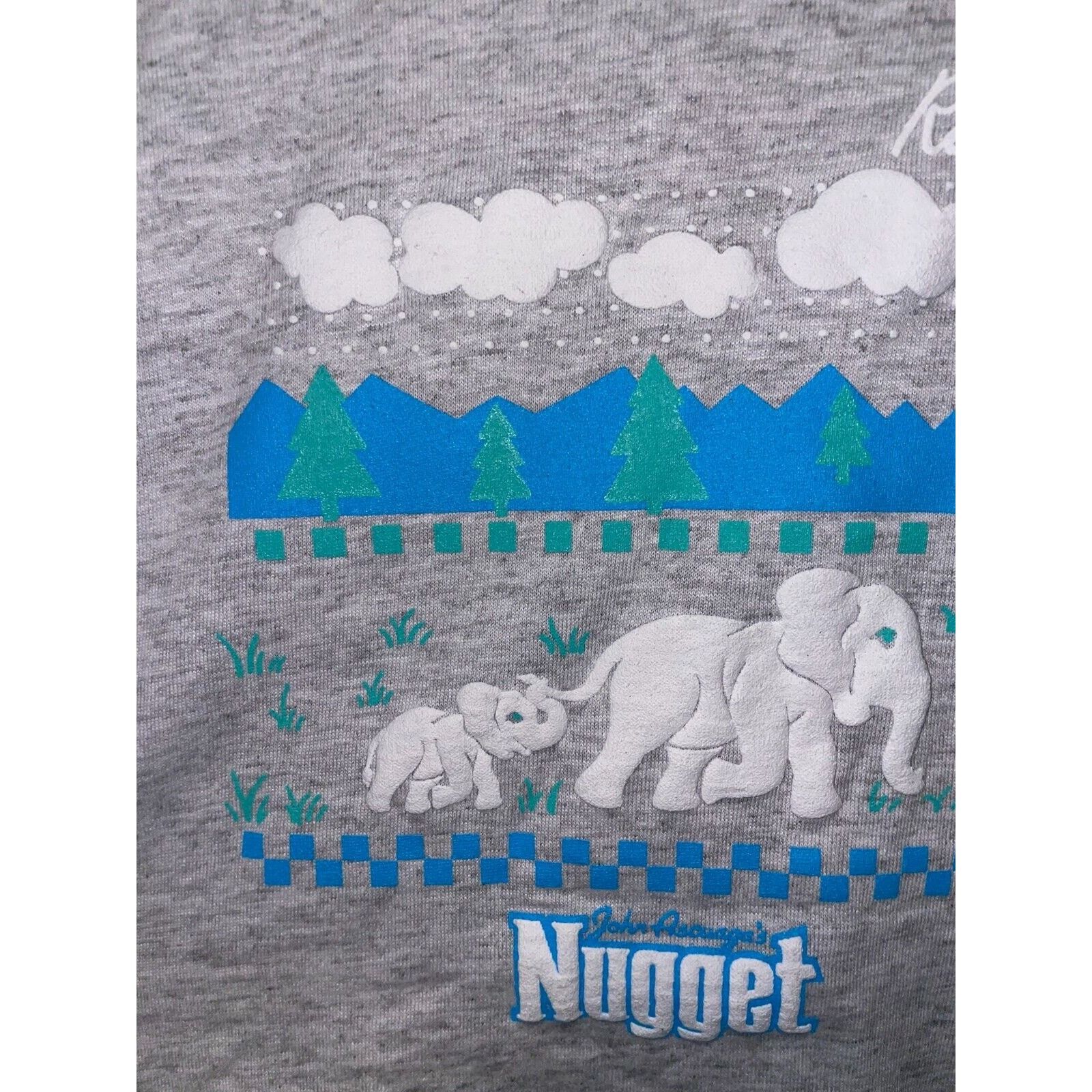Jerzees 90s Youth John Ascuaga's Nugget Reno Elephant Shirt Graphic Size US M / EU 48-50 / 2 - 2 Thumbnail