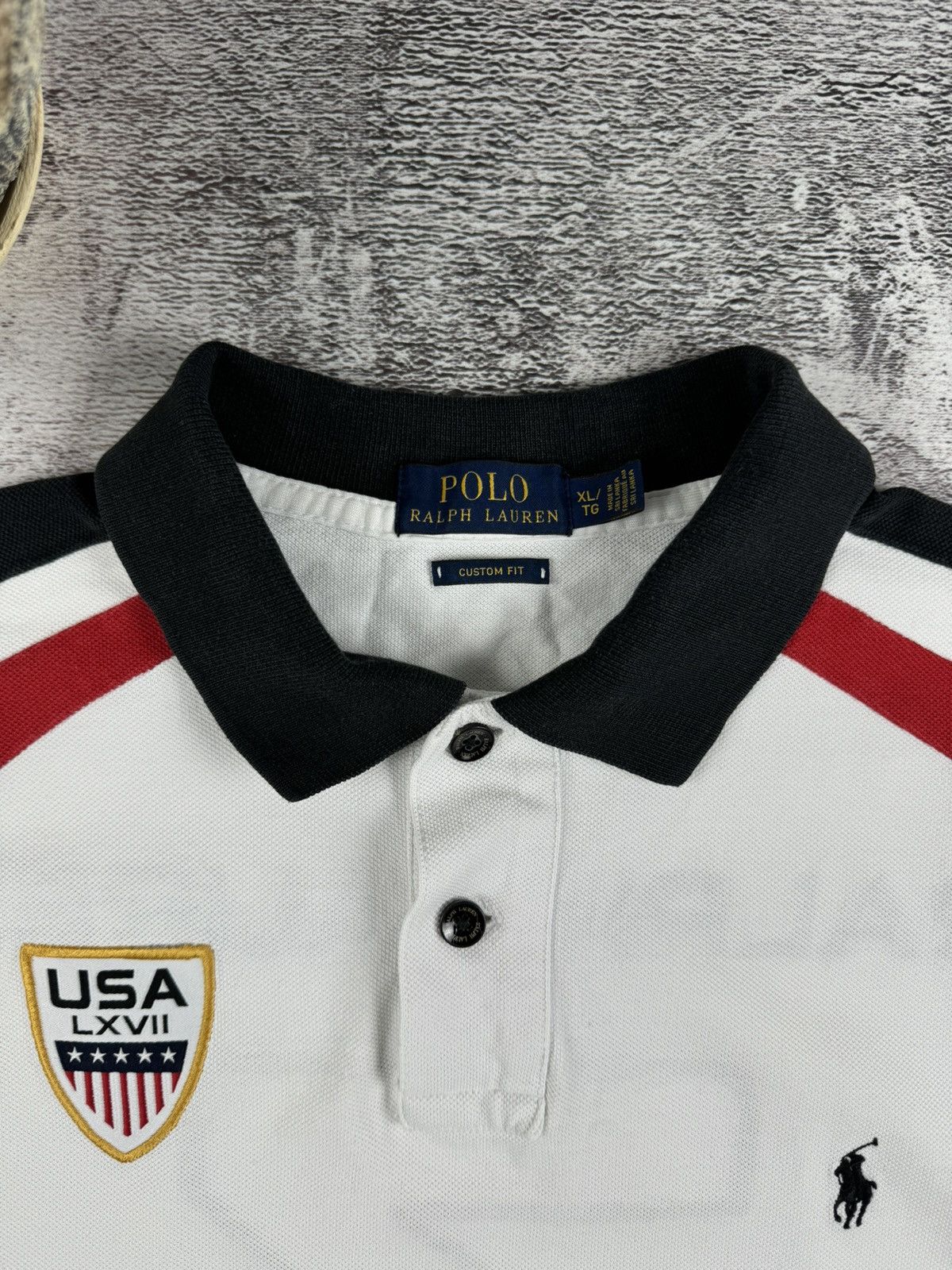 Polo Ralph Lauren Polo Ralph Lauren USA Hip Hop Rap Big Pony Y2K T Shirt Tee Size US XL / EU 56 / 4 - 11 Thumbnail