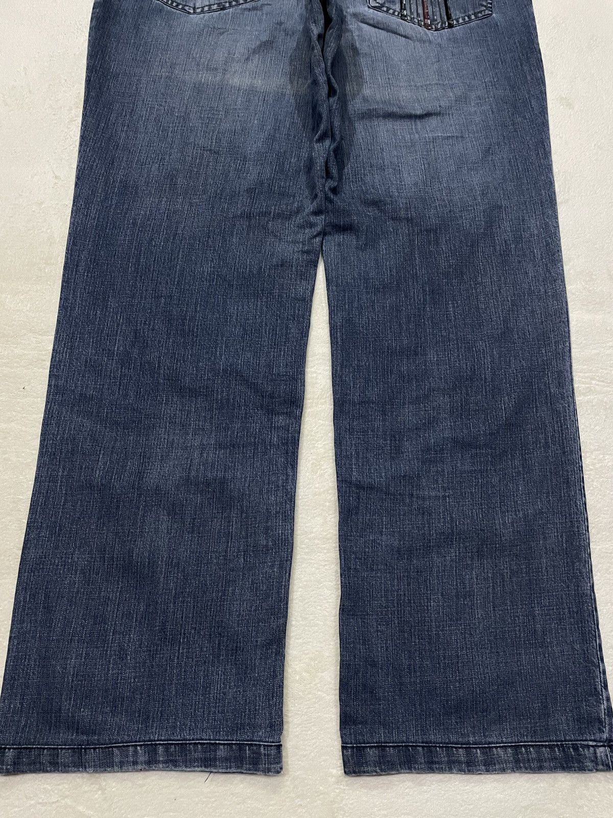Vintage Vintage Japanese Brand Faded Distress Denim Jeans Size US 35 - 14 Thumbnail