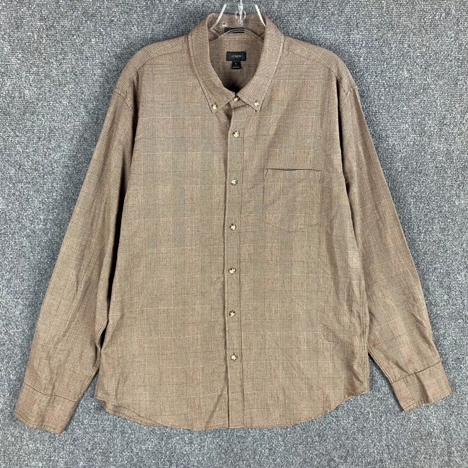 J.Crew J Crew Shirt Men's XL Slim Flannel Glen Check Soft Size US XL / EU 56 / 4 - 1 Thumbnail